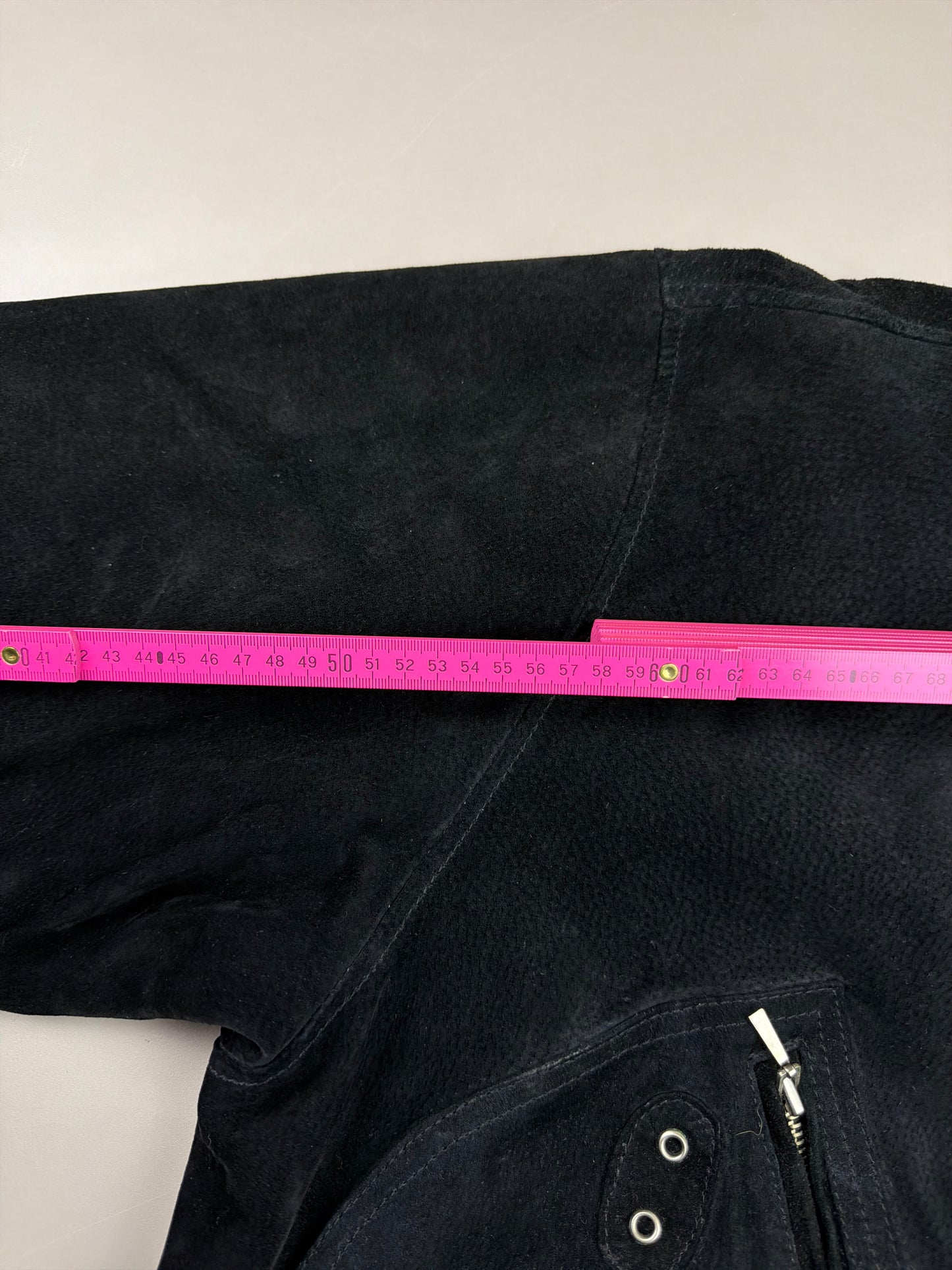 Harley Davidson Archive "Victory" Suede Bomber Jacket - All Black