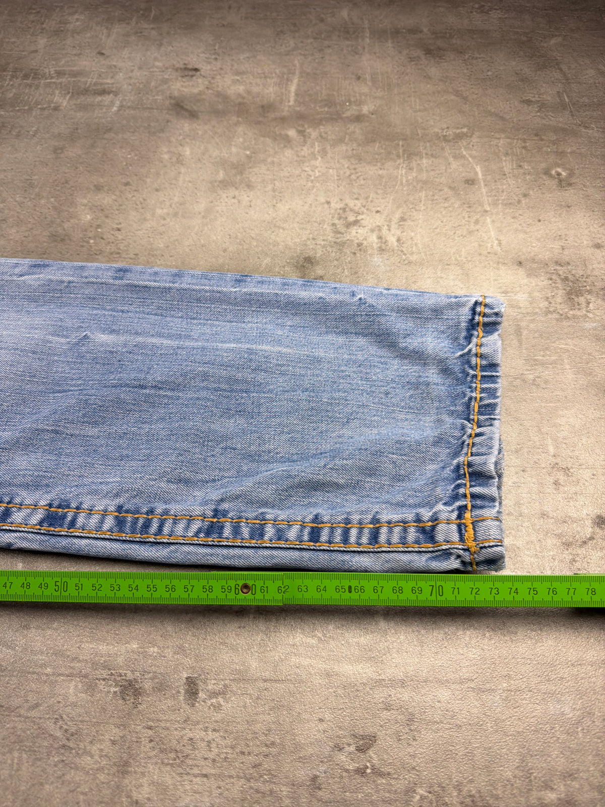 Camp David Y2K Contrast Stitch Washed Denim - Light Blue - Past Pieces