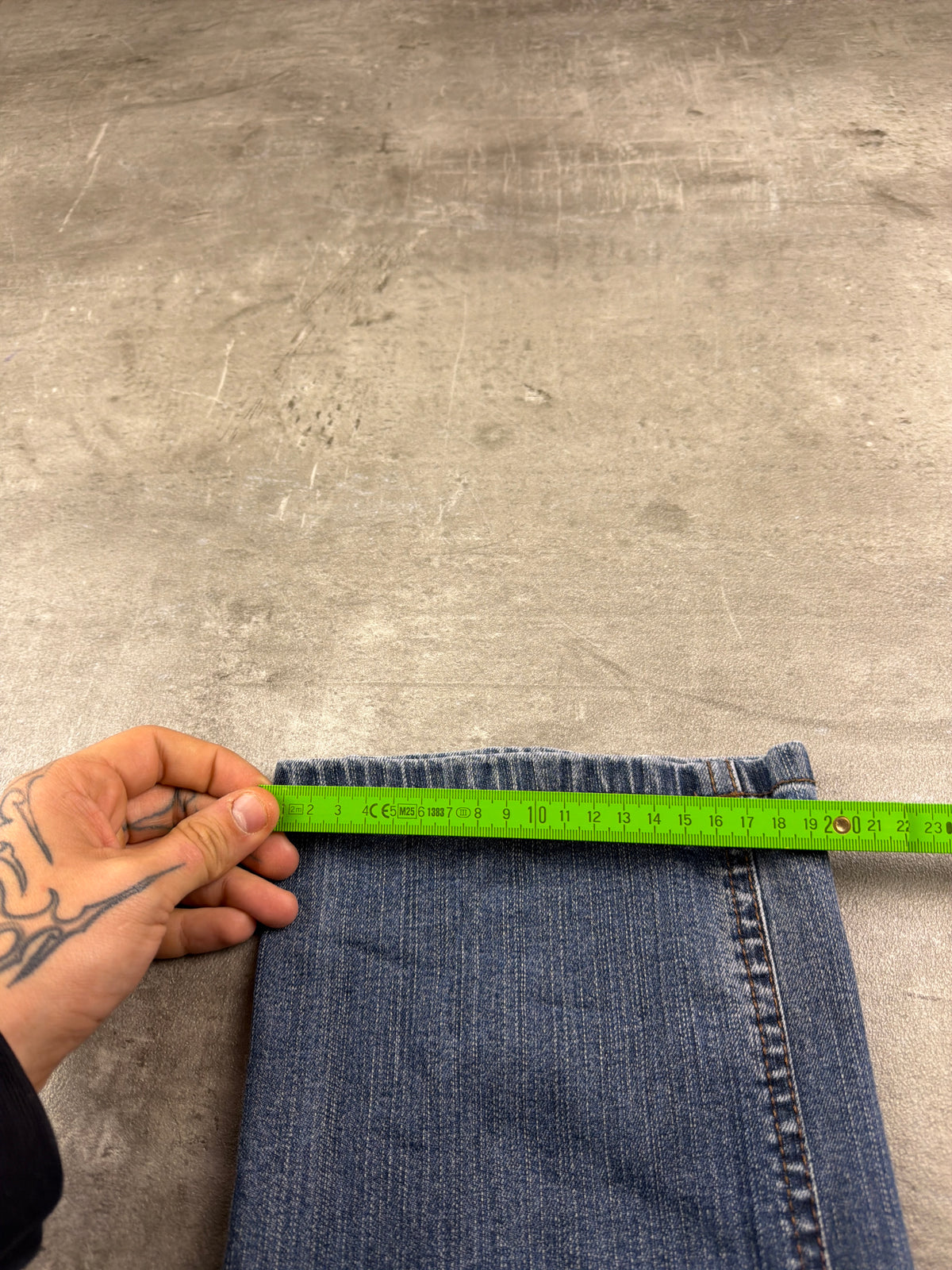 Carlo Colucci Y2K Faded Straight Leg Denim - Washed Blue - Past Pieces