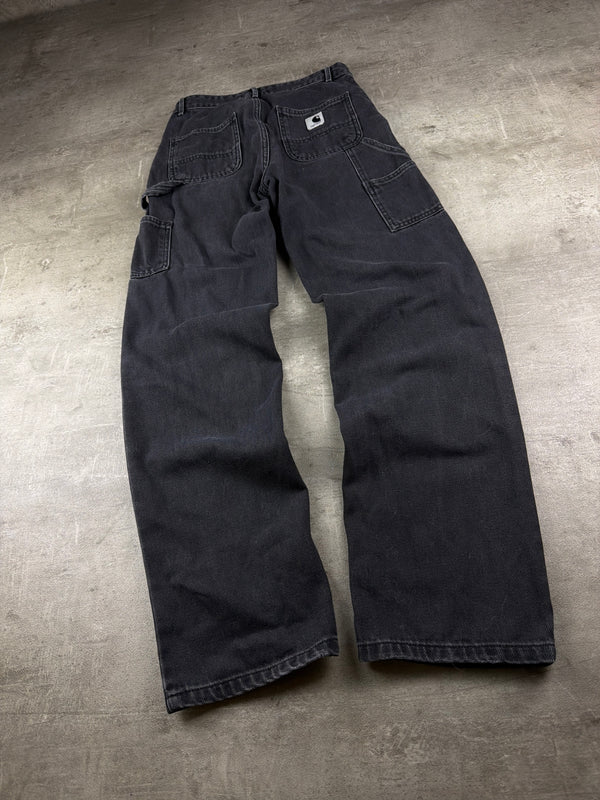 Carhartt "Pierce" Baggy Carpenter Denim - Washed Black