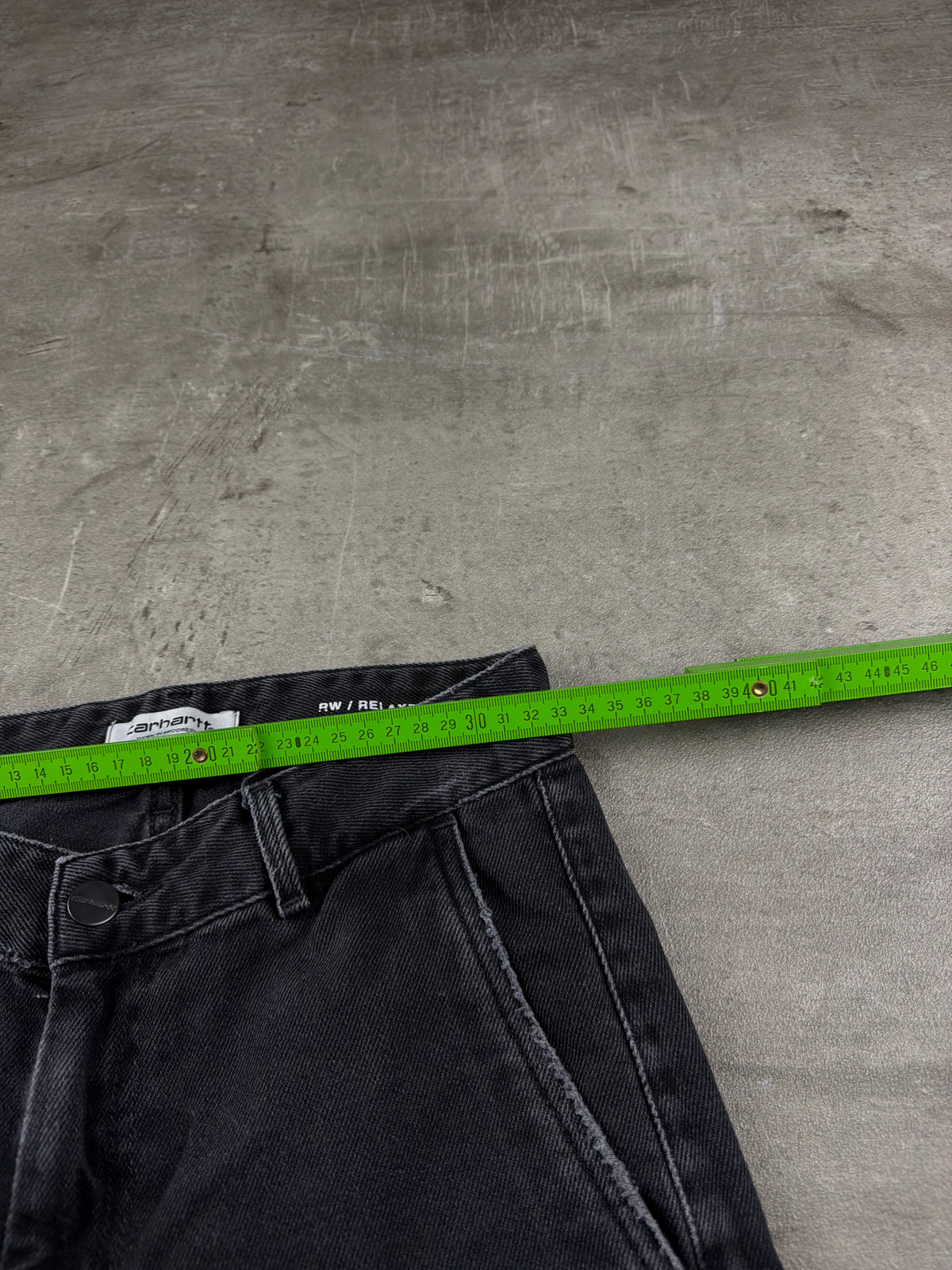 Carhartt "Pierce" Baggy Carpenter Denim - Washed Black - Past Pieces