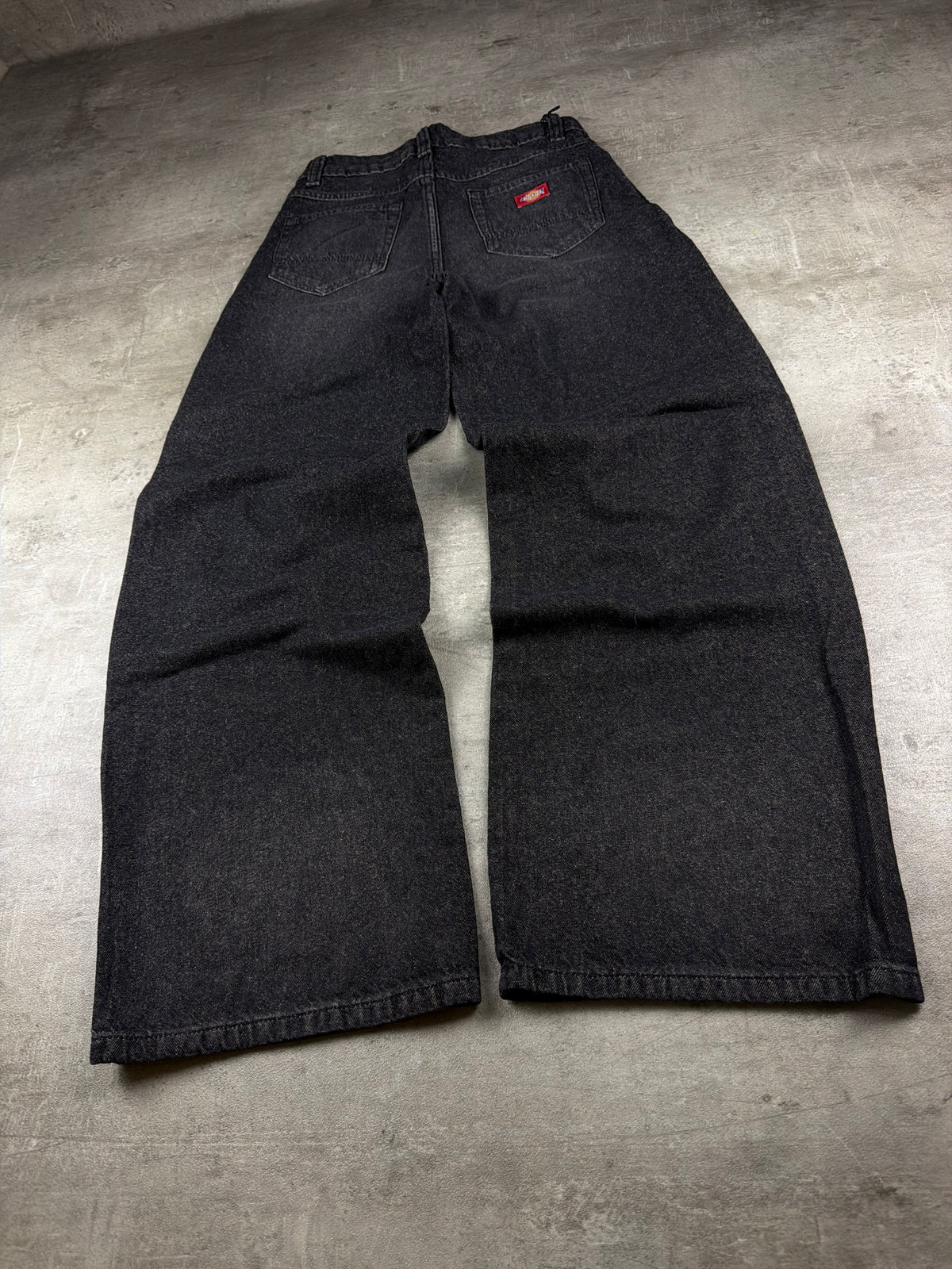 Dickies Baggy Wide Leg Faded Denim Jeans - Washed Black – Ansicht 2