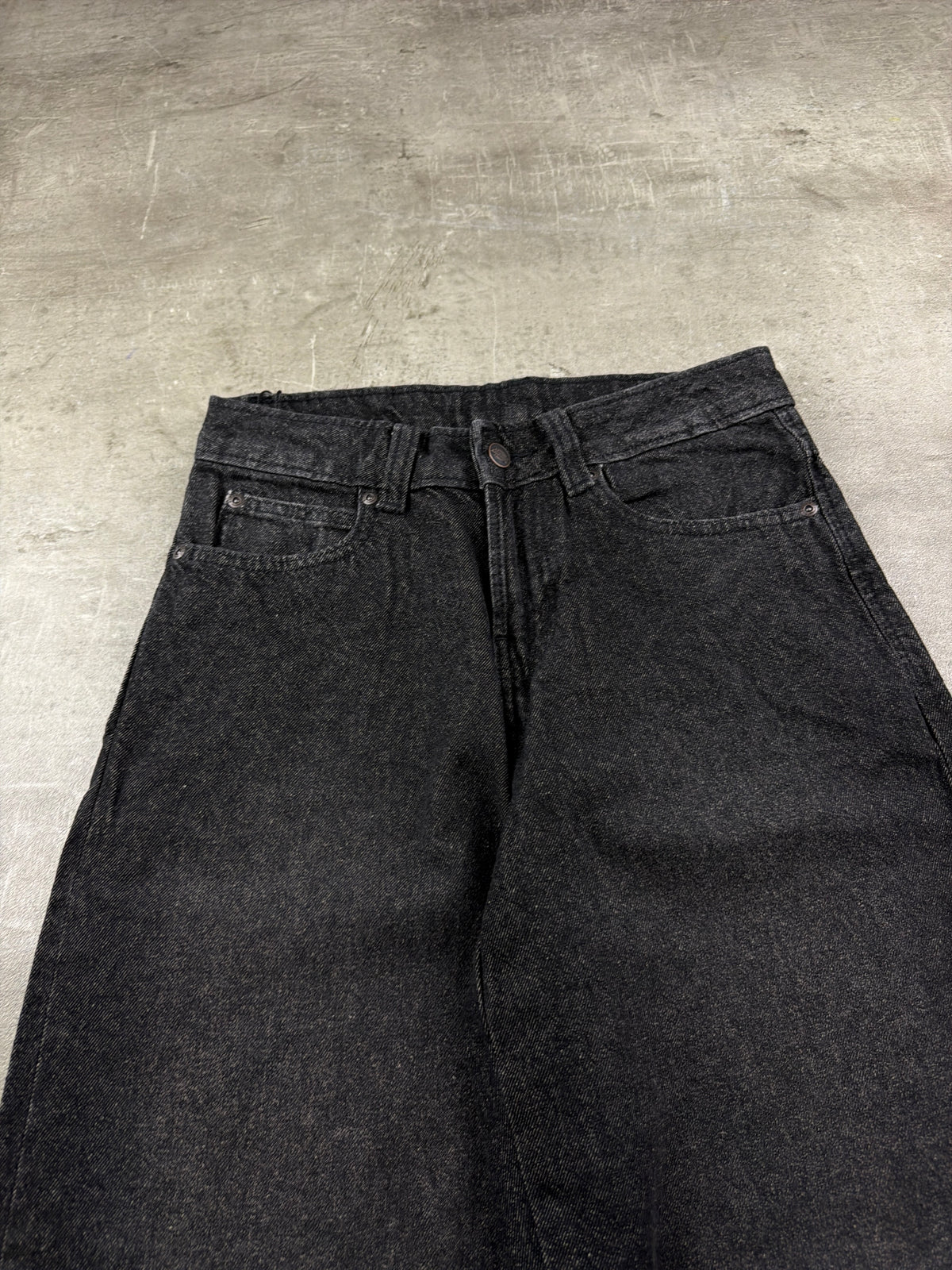 Dickies Baggy Wide Leg Faded Denim Jeans - Washed Black – Ansicht 6