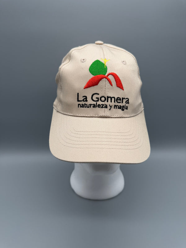 Vintage "La Gomera" Earth-Tone Souvenir Cap - Beige / Gorpcore