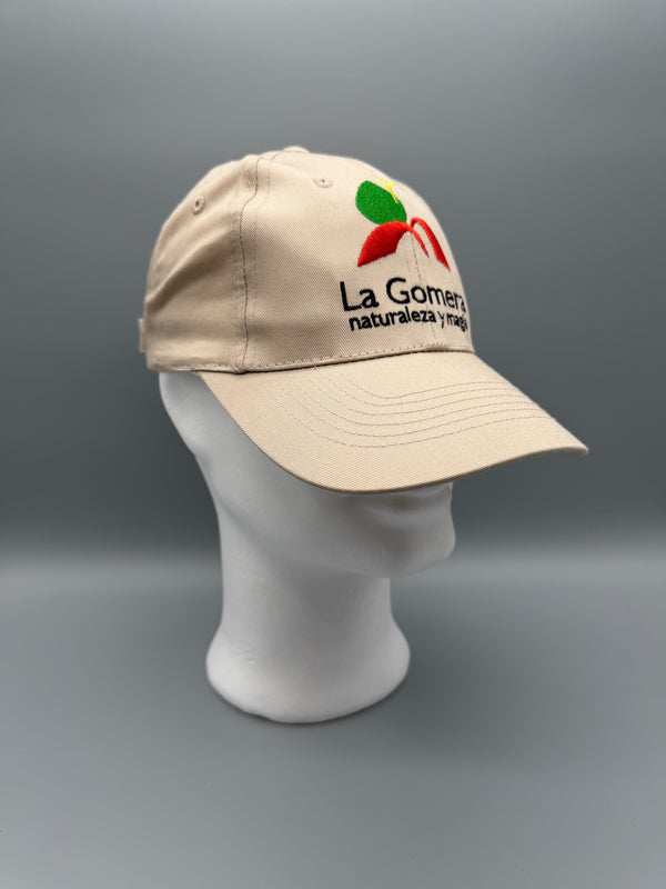 Vintage "La Gomera" Earth-Tone Souvenir Cap - Beige / Gorpcore