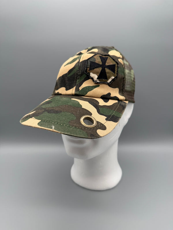Vintage Star Patch Camouflage Trucker Cap - Camo / Gorpcore