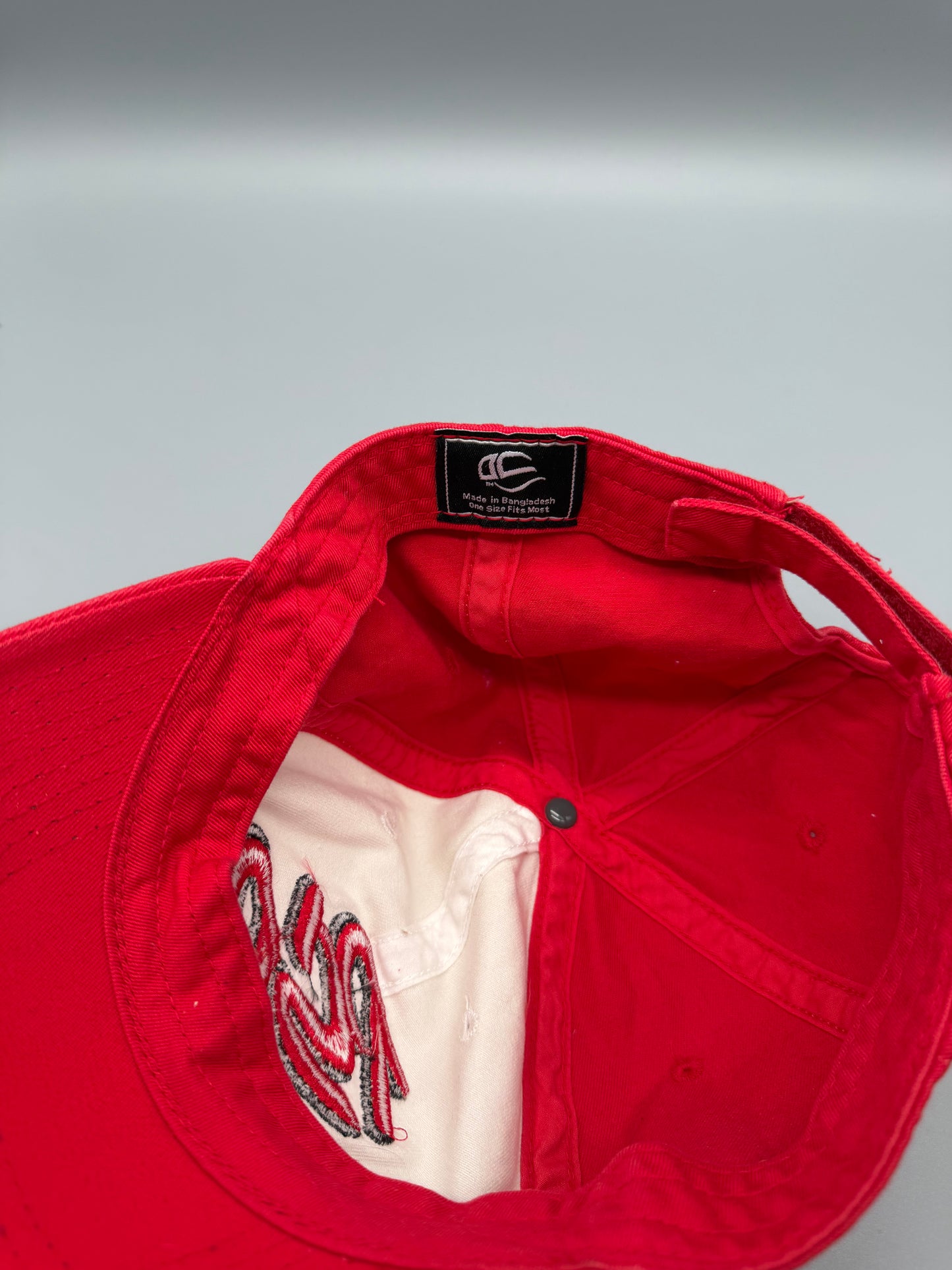 Vintage OC "PSP" Racing Cap - Red / White Cyber Y2K Vibe