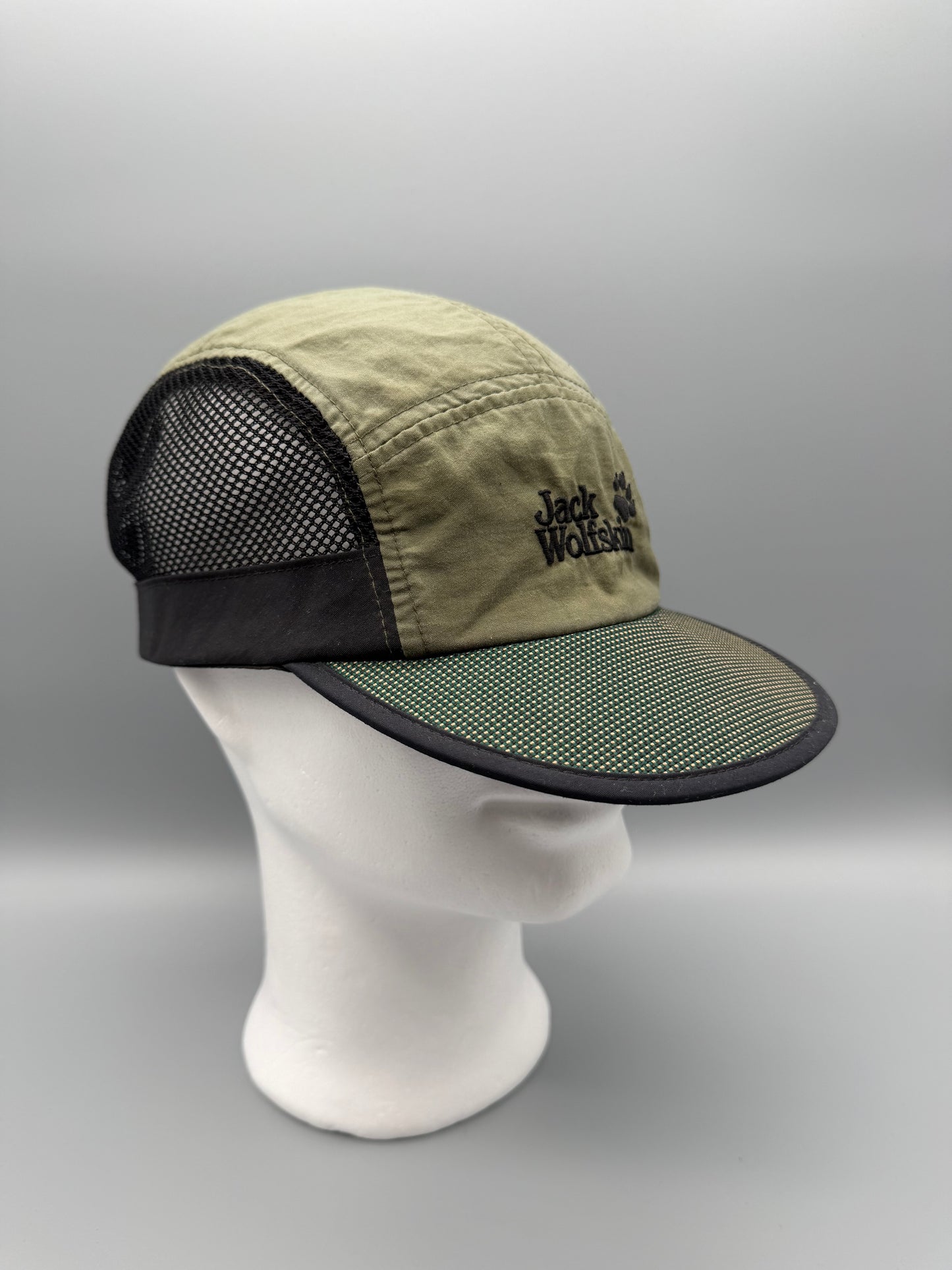 Jack Wolfskin Outdoor Mesh Panel 5-Panel Cap - Olive / Gorpcore Earthtones