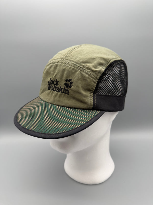 Jack Wolfskin Outdoor Mesh Panel 5-Panel Cap - Olive / Gorpcore Earthtones
