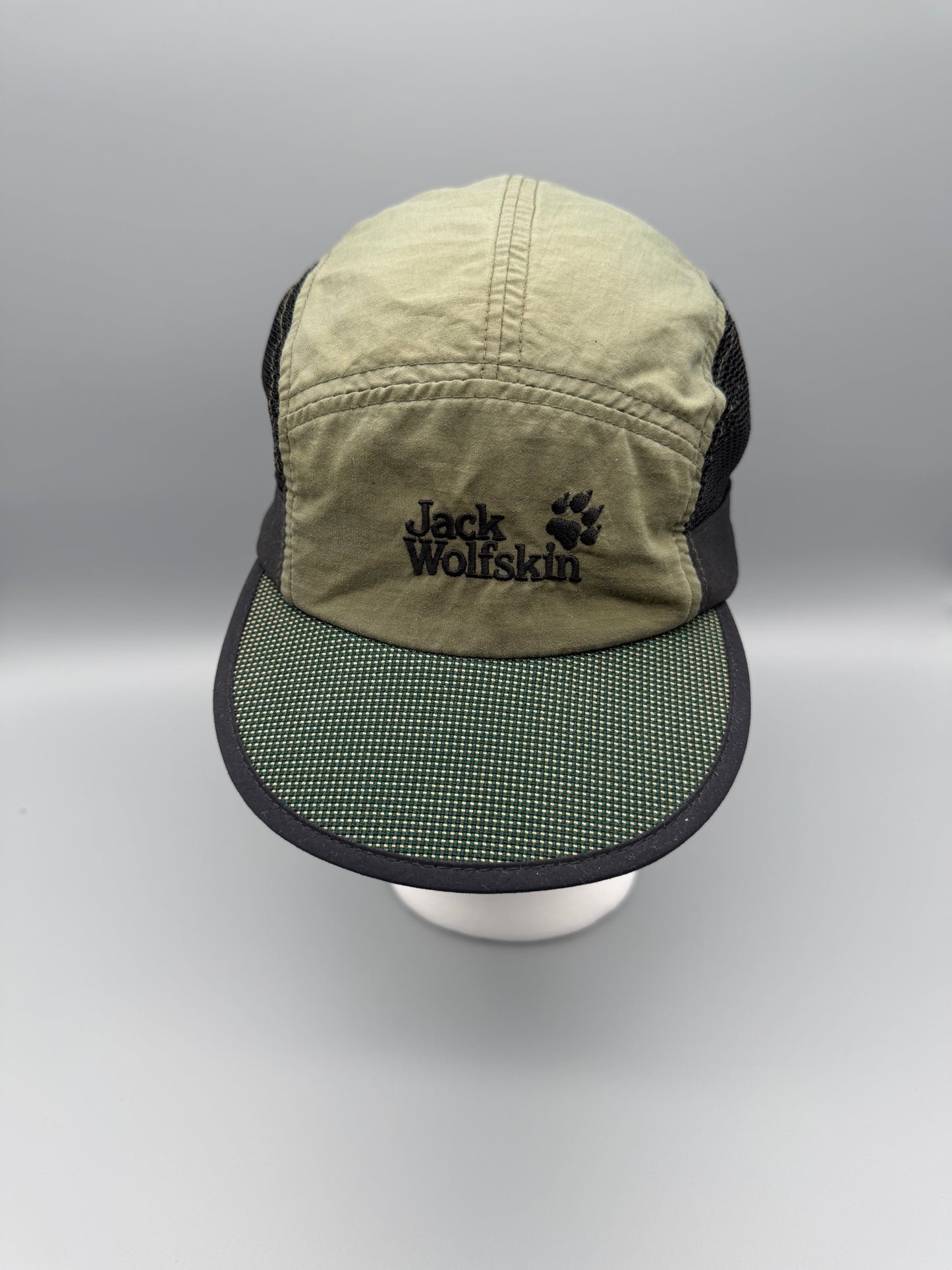 Jack Wolfskin Outdoor Mesh Panel 5-Panel Cap - Olive / Gorpcore Earthtones