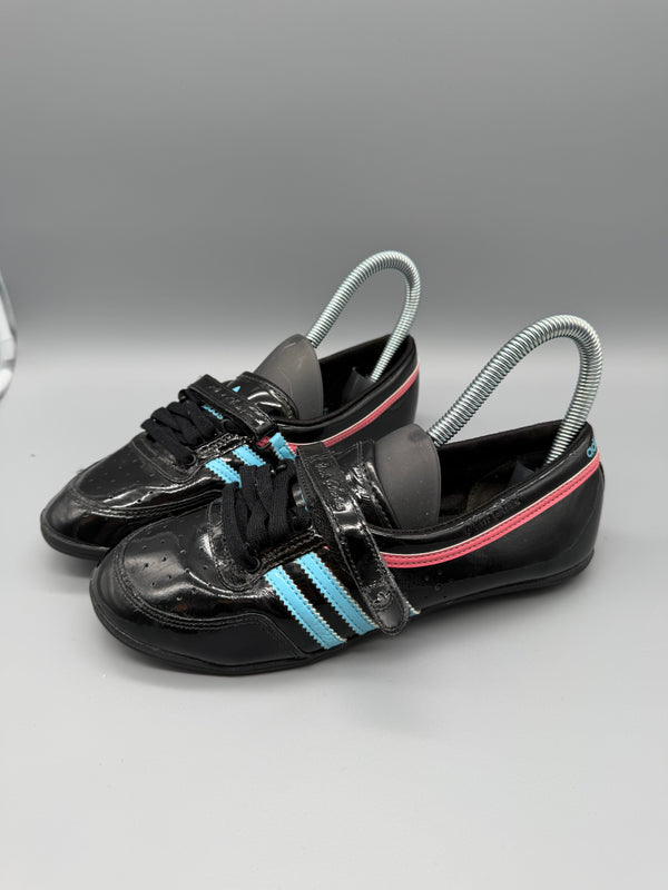 Adidas Archive Cyber Patent Leather Sneakers - Black / Neon Accents