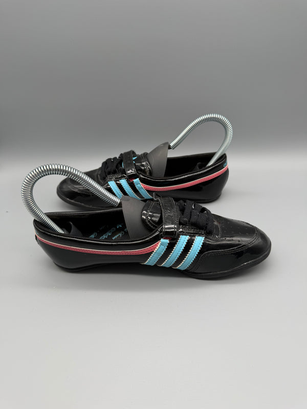 Adidas Archive Cyber Patent Leather Sneakers - Black / Neon Accents