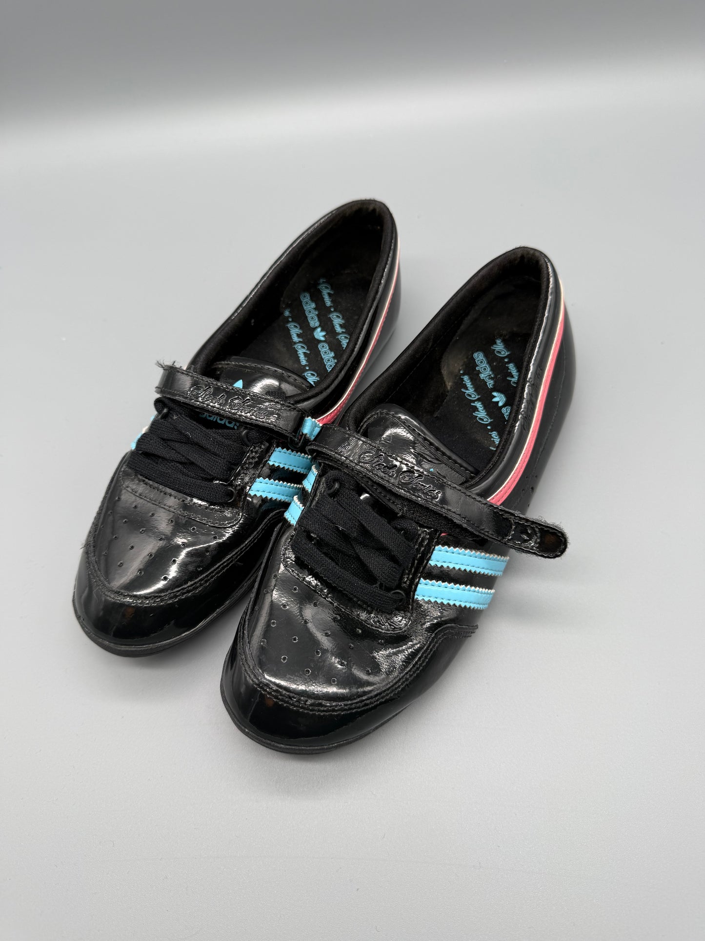 Adidas Archive Cyber Patent Leather Sneakers - Black / Neon Accents