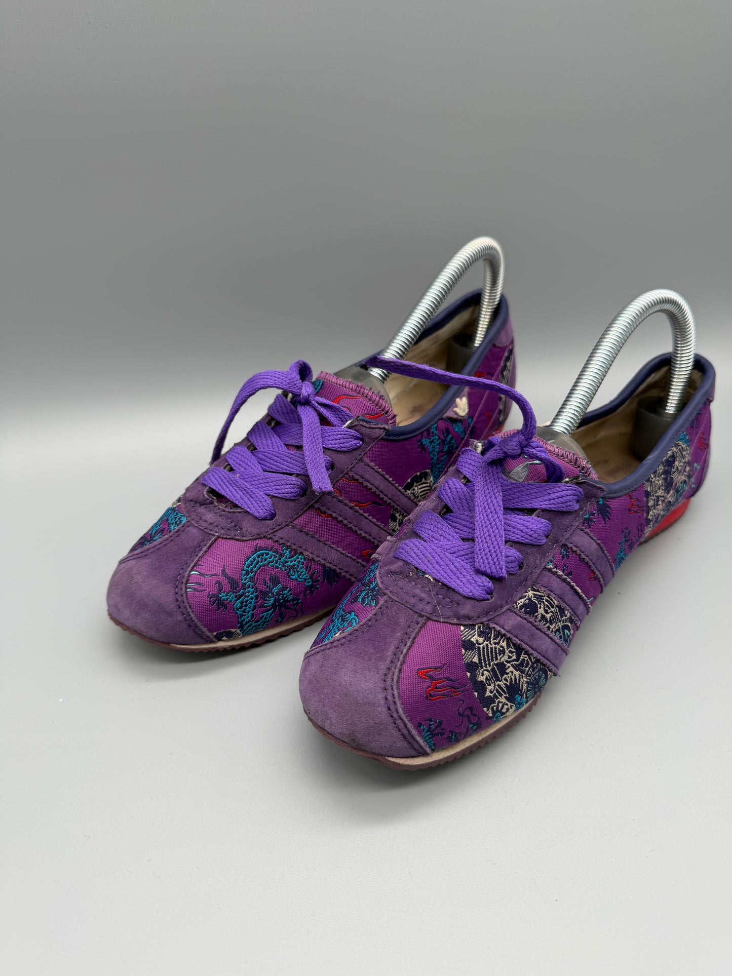 Adidas Sleek Series "Dragon Archive" Low Sneakers - Purple/Multicolor