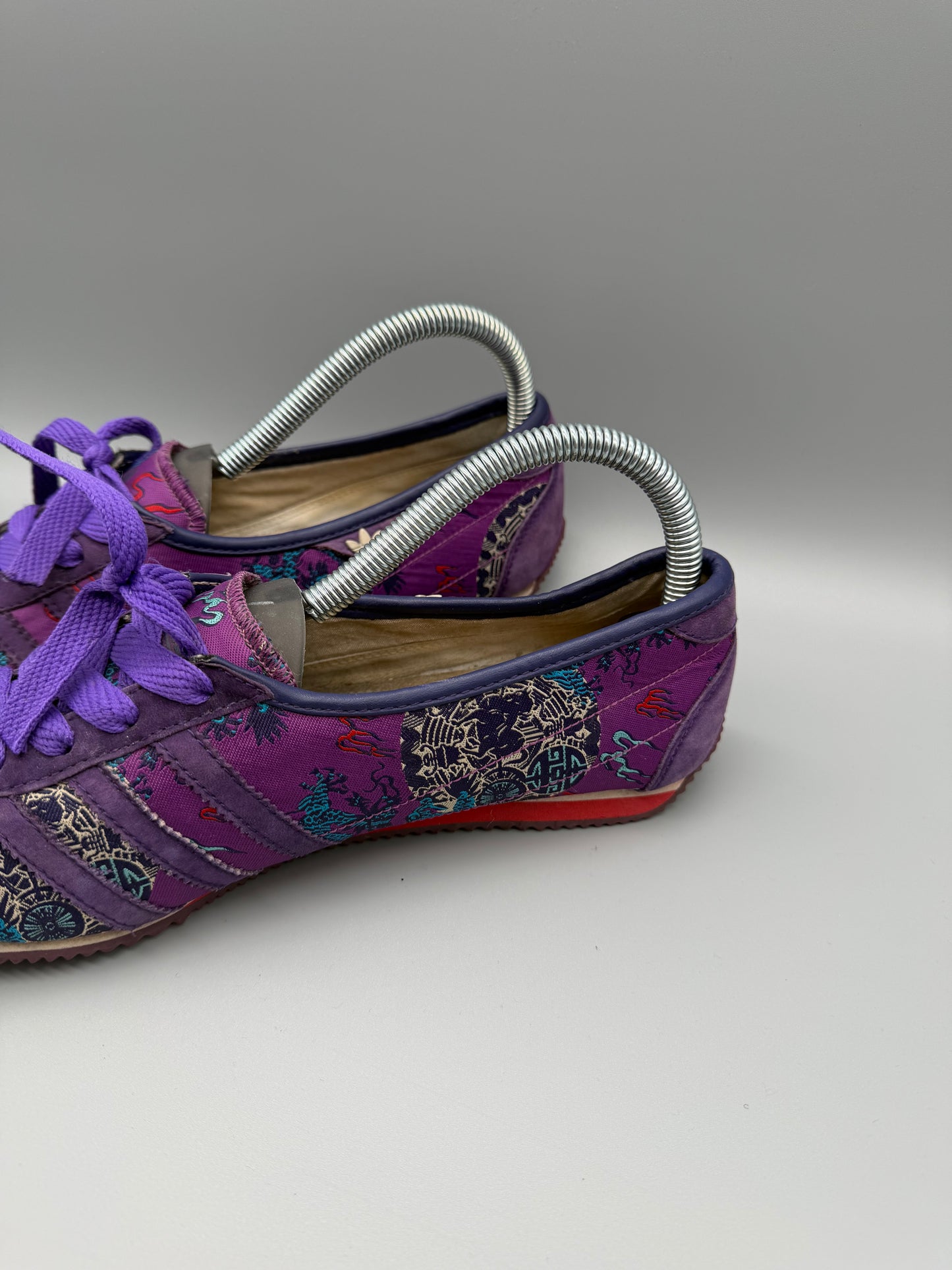 Adidas Sleek Series "Dragon Archive" Low Sneakers - Purple/Multicolor