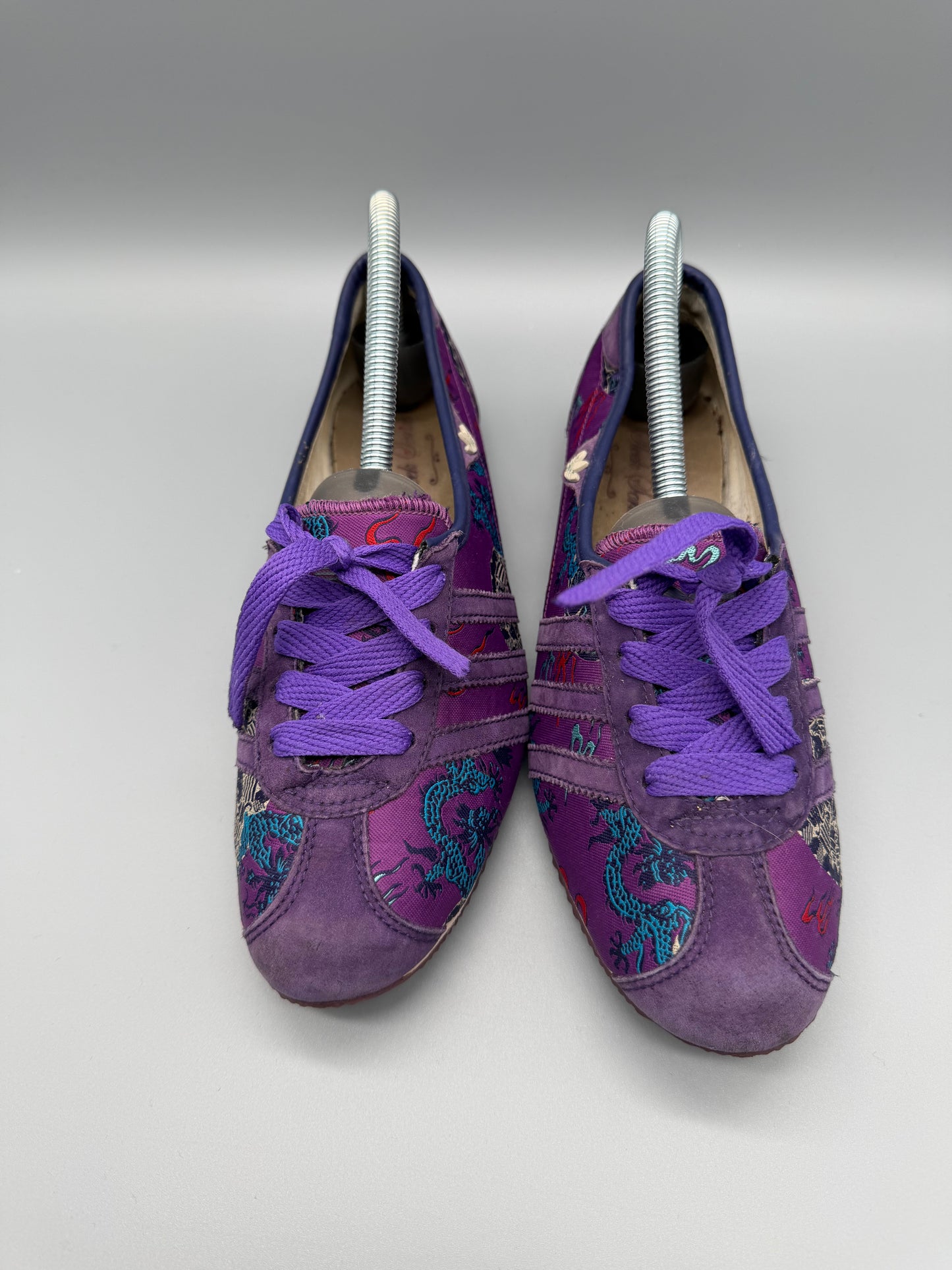 Adidas Sleek Series "Dragon Archive" Low Sneakers - Purple/Multicolor