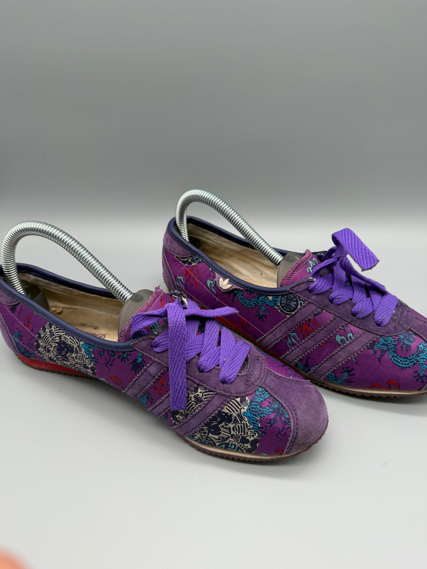 Adidas Sleek Series "Dragon Archive" Low Sneakers - Purple/Multicolor
