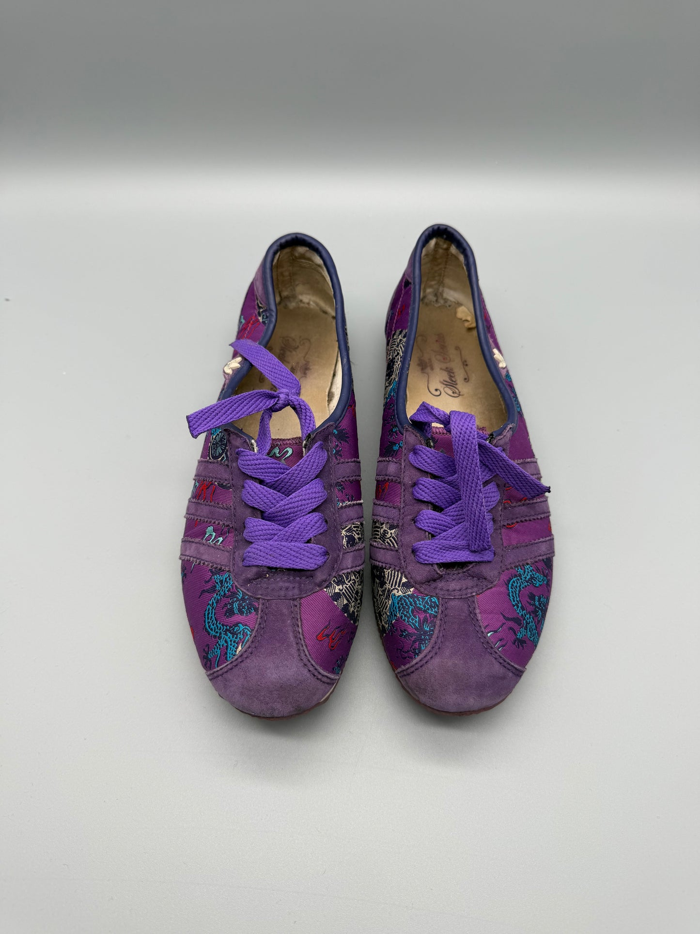 Adidas Sleek Series "Dragon Archive" Low Sneakers - Purple/Multicolor