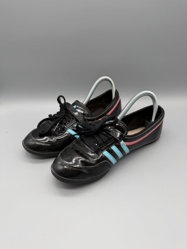 Adidas Archive Cyber Patent Leather Sneakers - Black / Neon Accents