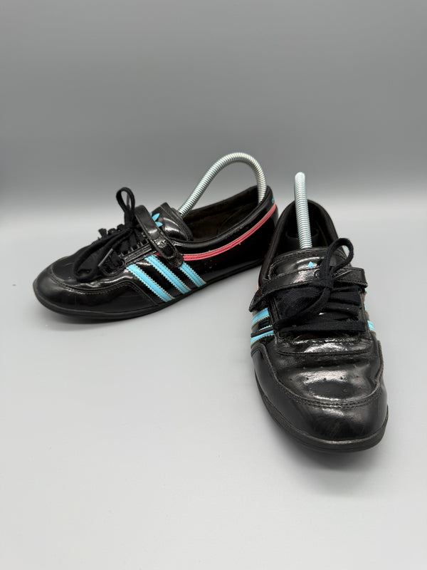 Adidas Archive Cyber Patent Leather Sneakers - Black / Neon Accents