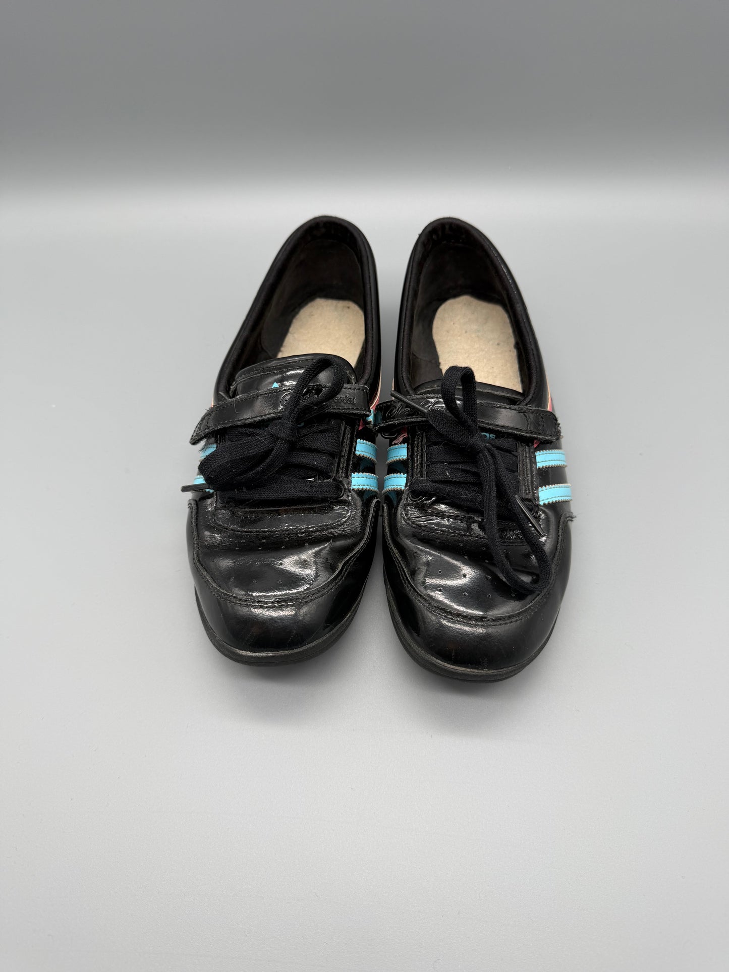 Adidas Archive Cyber Patent Leather Sneakers - Black / Neon Accents