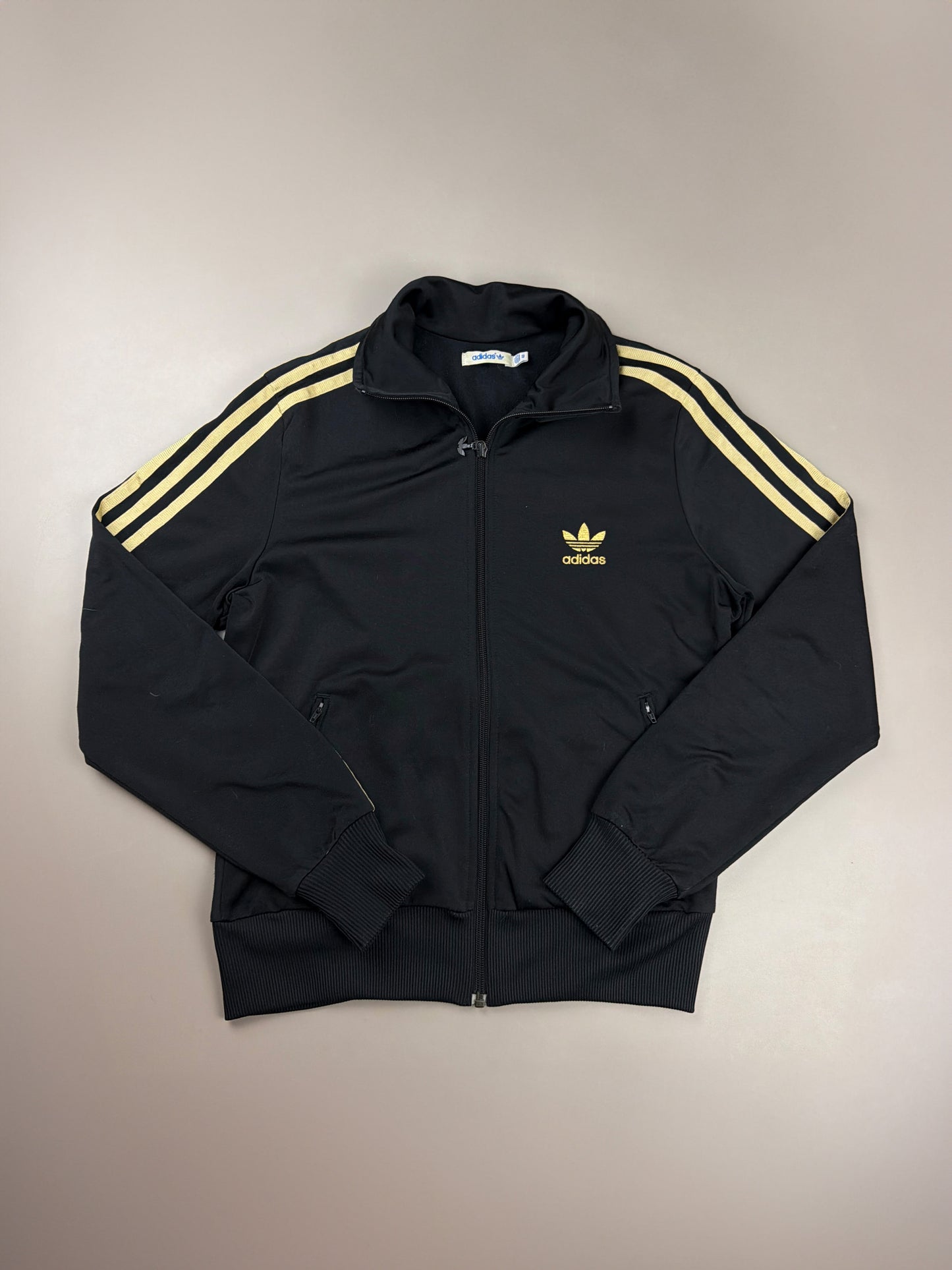 Adidas Vintage "Firebird" Trackjacket - Black / Gold Metallic