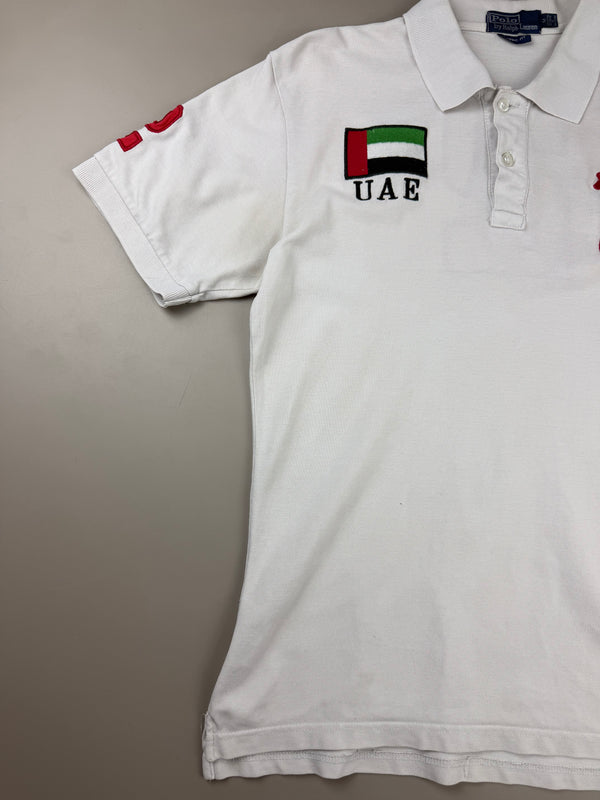 Polo by Ralph Lauren Archive "UAE" Big Pony Polo - Off-White/Red