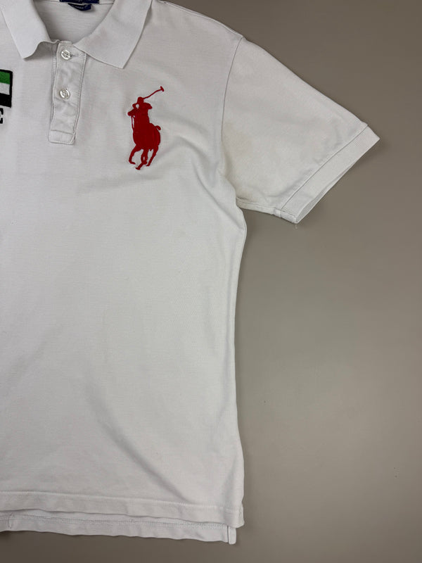 Polo by Ralph Lauren Archive "UAE" Big Pony Polo - Off-White/Red