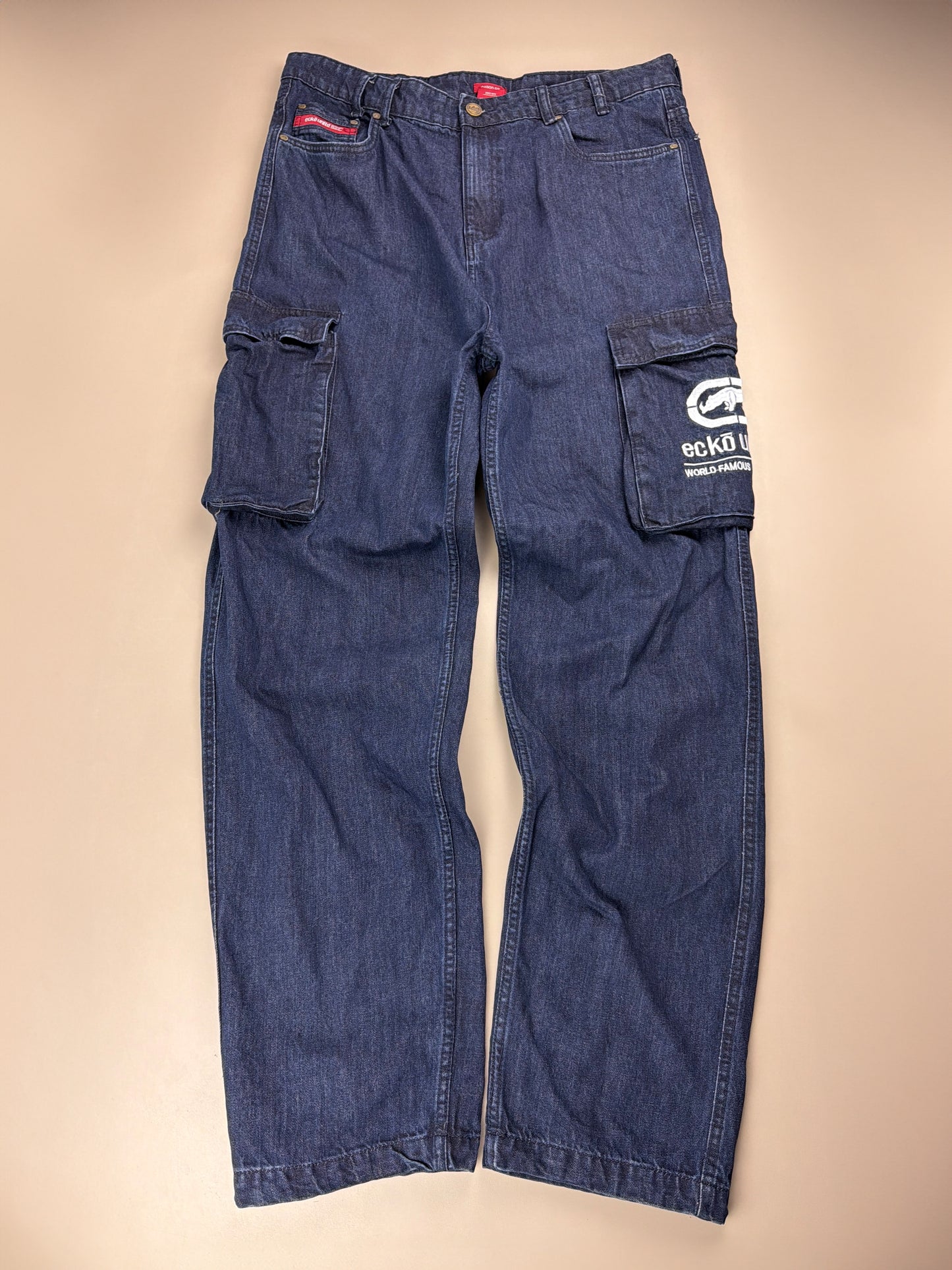 Ecko Unltd. Vintage "Rhino Cargo" Baggy Denim - Dark Blue Wash