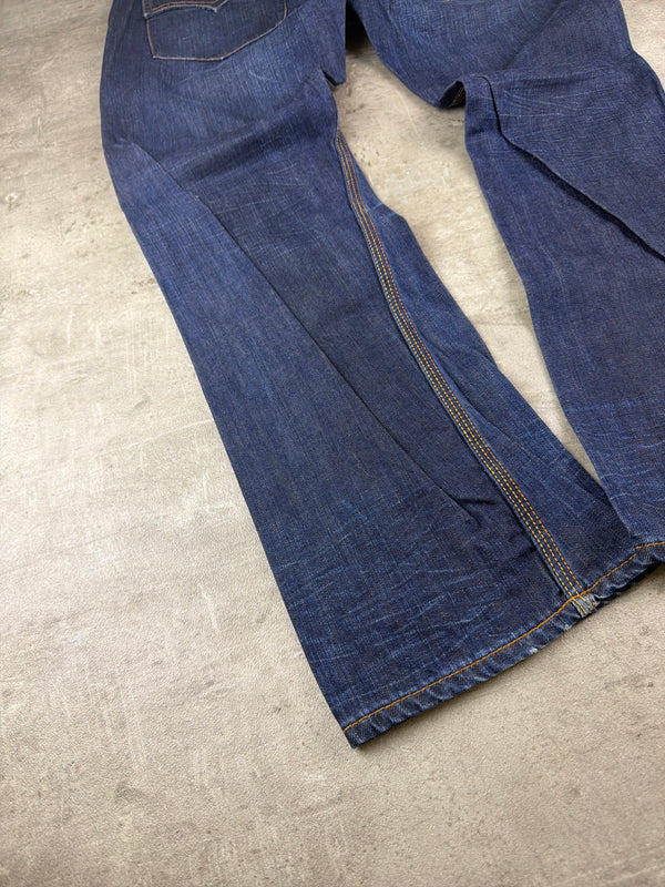 Luke Black Country Originals Japanese Denim "Lion" - Baggy Y2K Embroidery