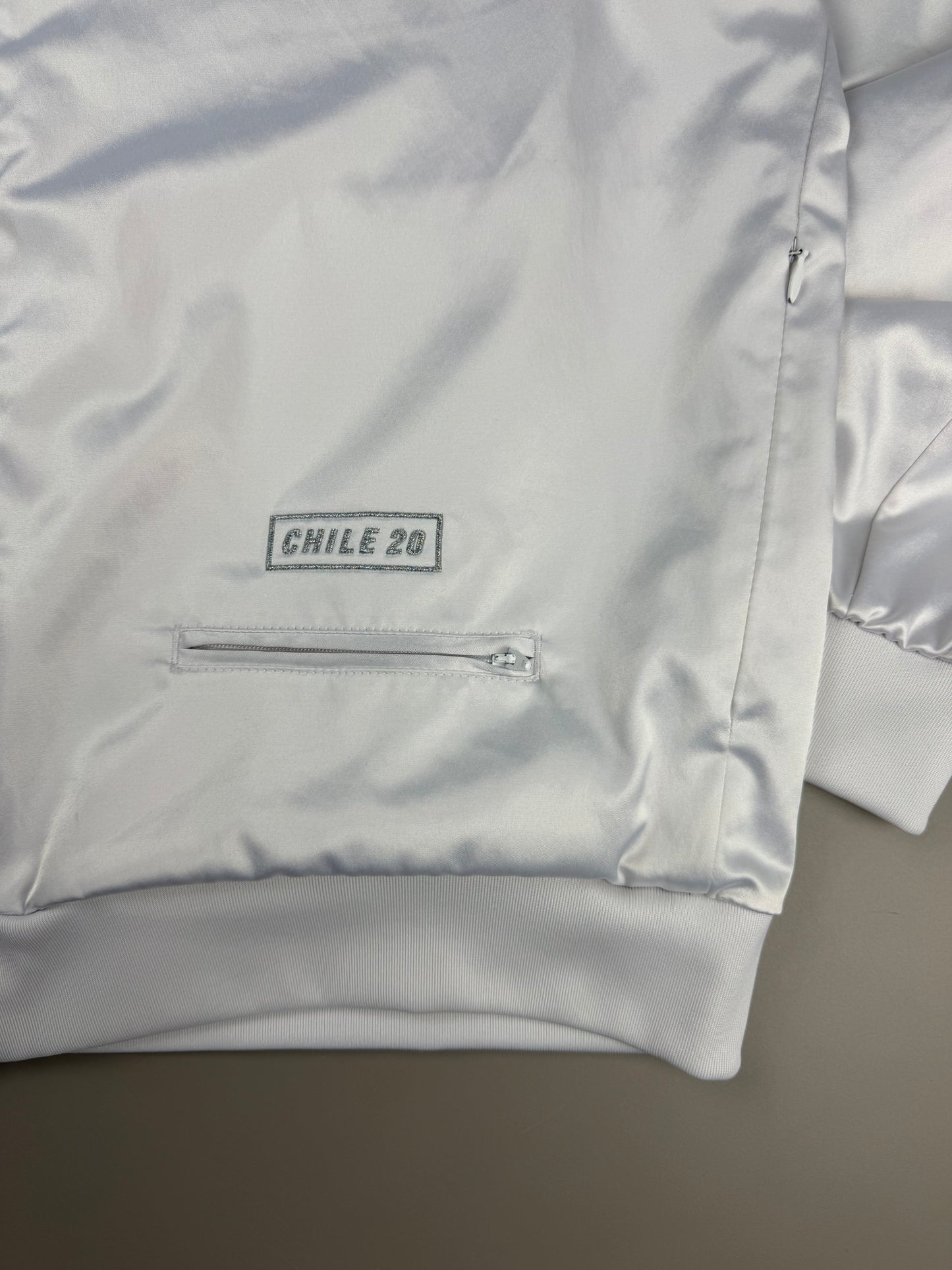 Adidas "Chile 20" Archive Trackjacket - Shiny White Metallic