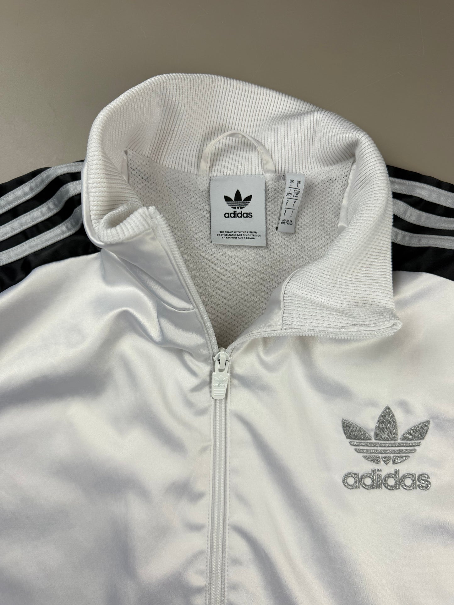 Adidas "Chile 20" Archive Trackjacket - Shiny White Metallic