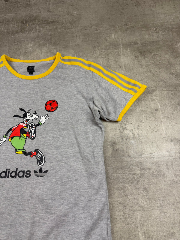 Adidas x Disney "Sport Goofy" Graphic Tee – Heather Grey/Yellow