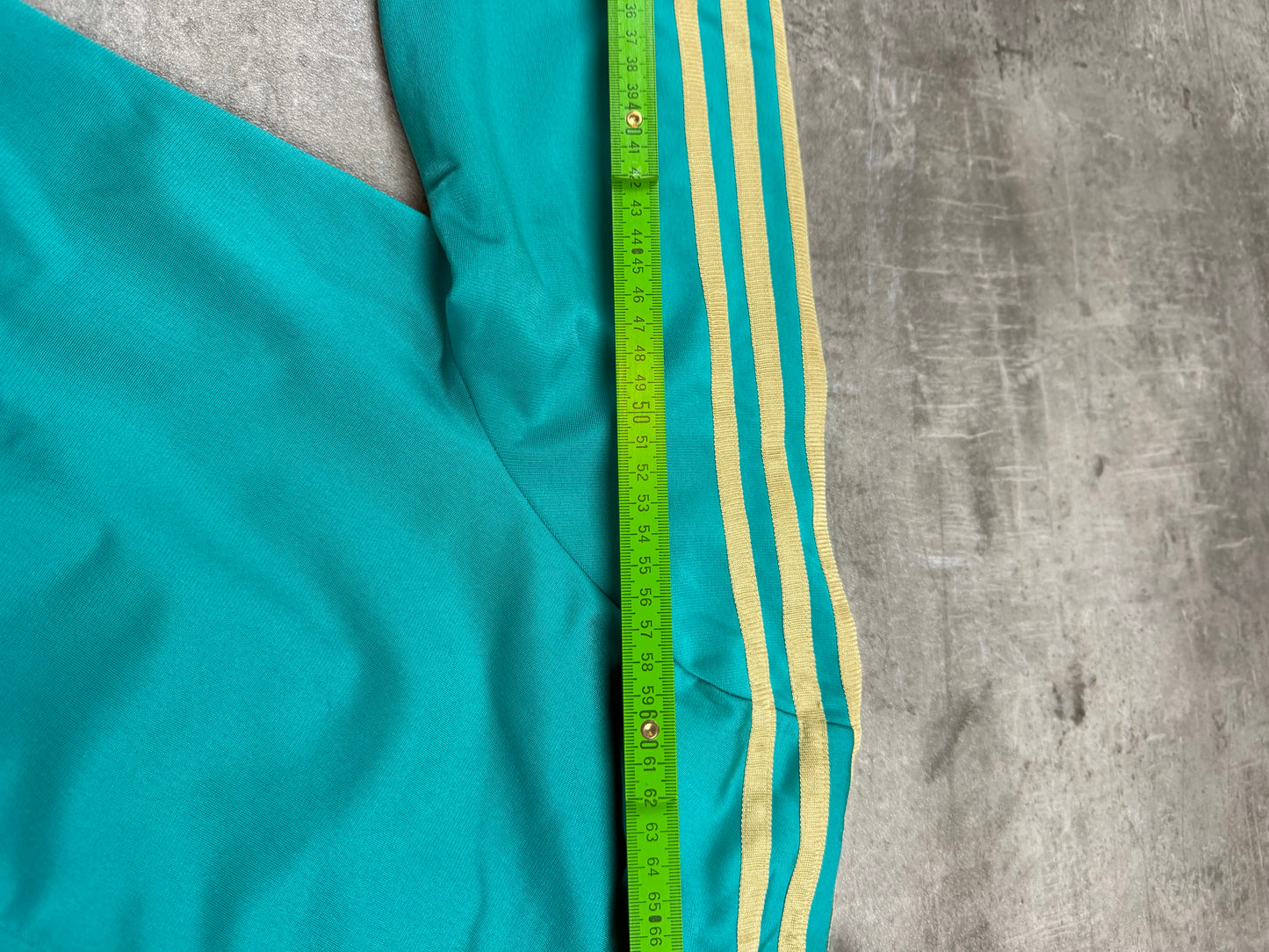 Adidas Retro Three Stripe Trefoil Trackjacket – Teal Gold