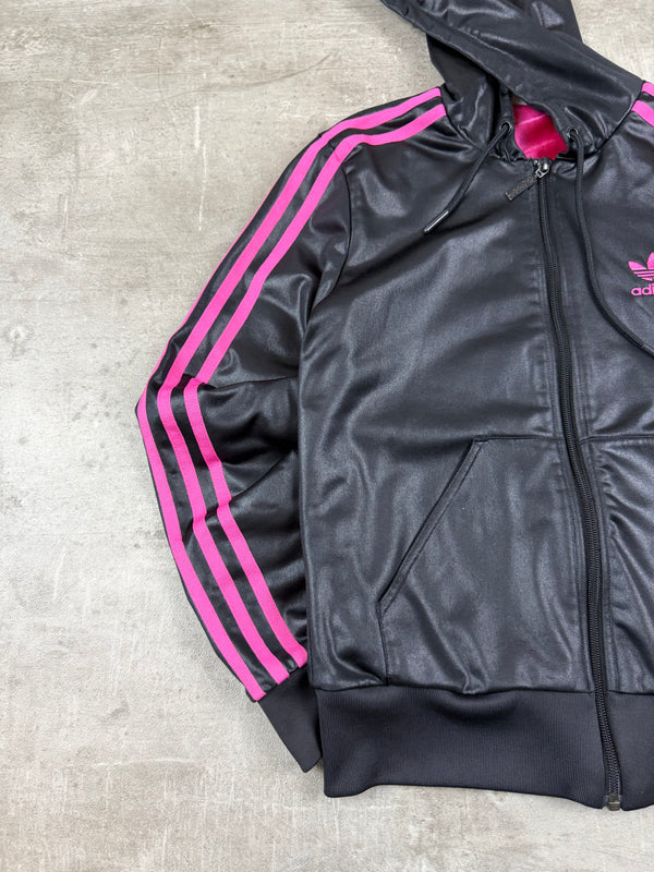 Adidas Chile 62 Rhinestone Zip Hoodie - Black & Pink