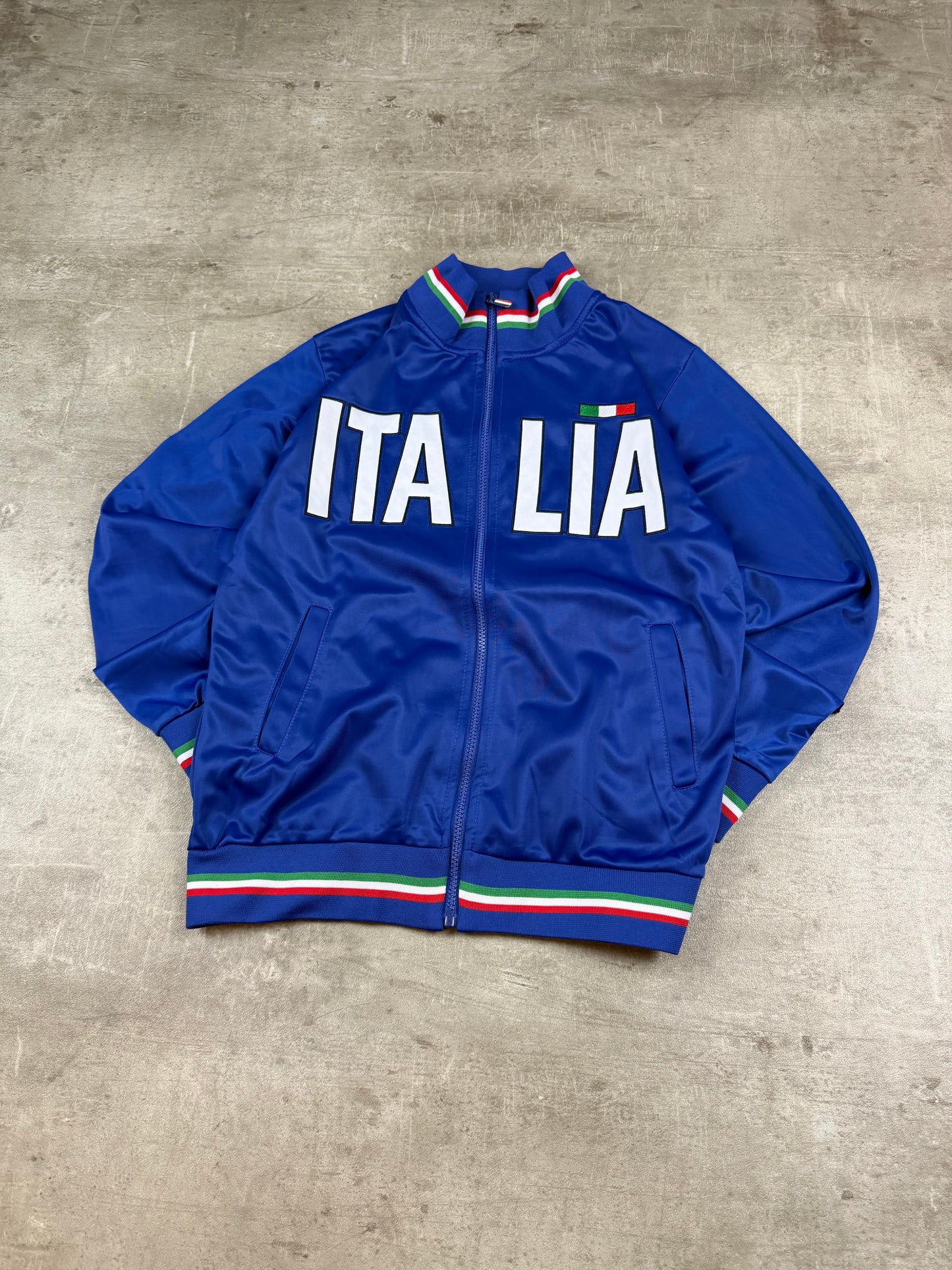 Italia National Team Zip Trackjacket - Royal Blue / Y2K Sportswear