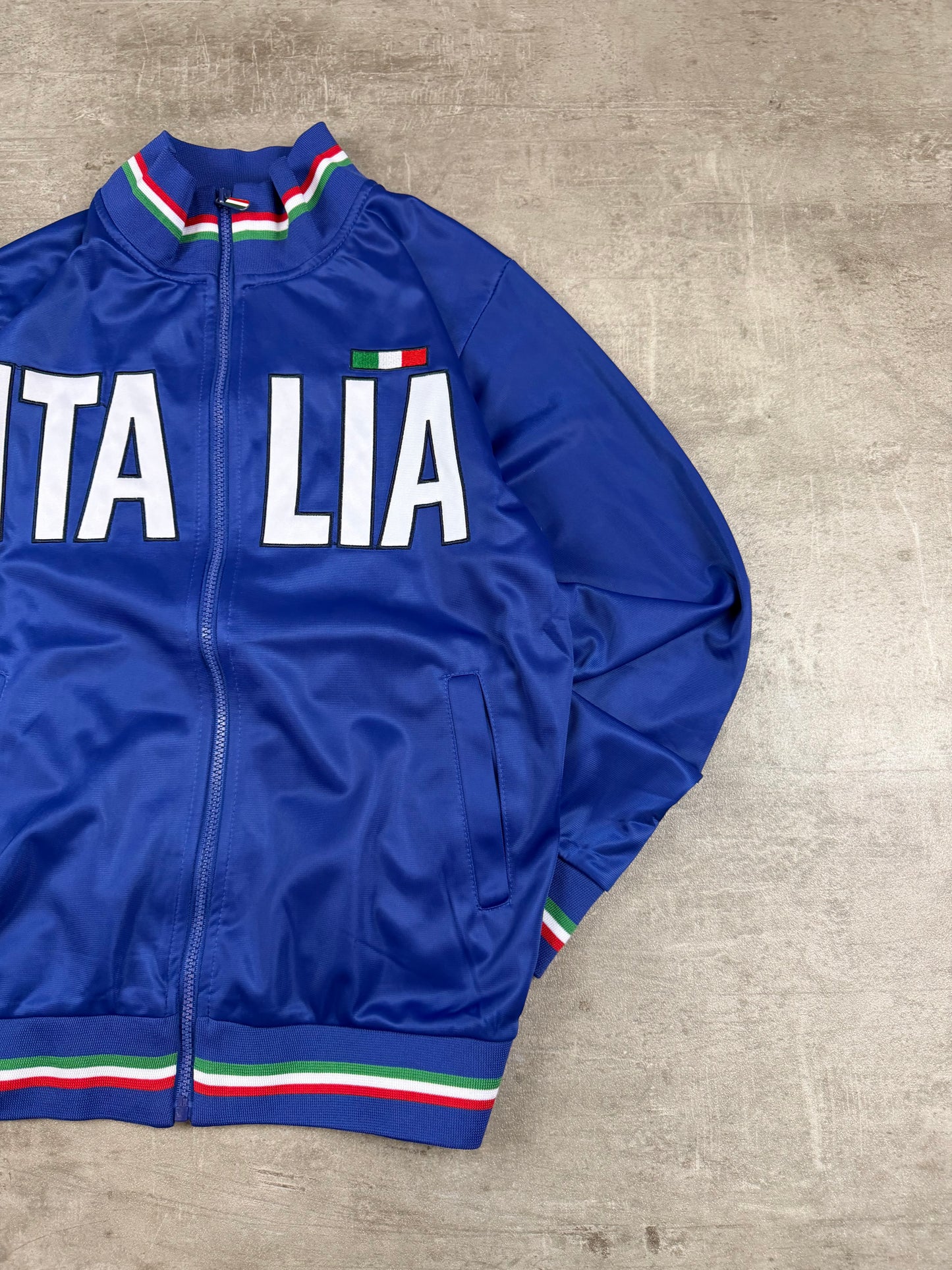 Italia National Team Zip Trackjacket - Royal Blue / Y2K Sportswear