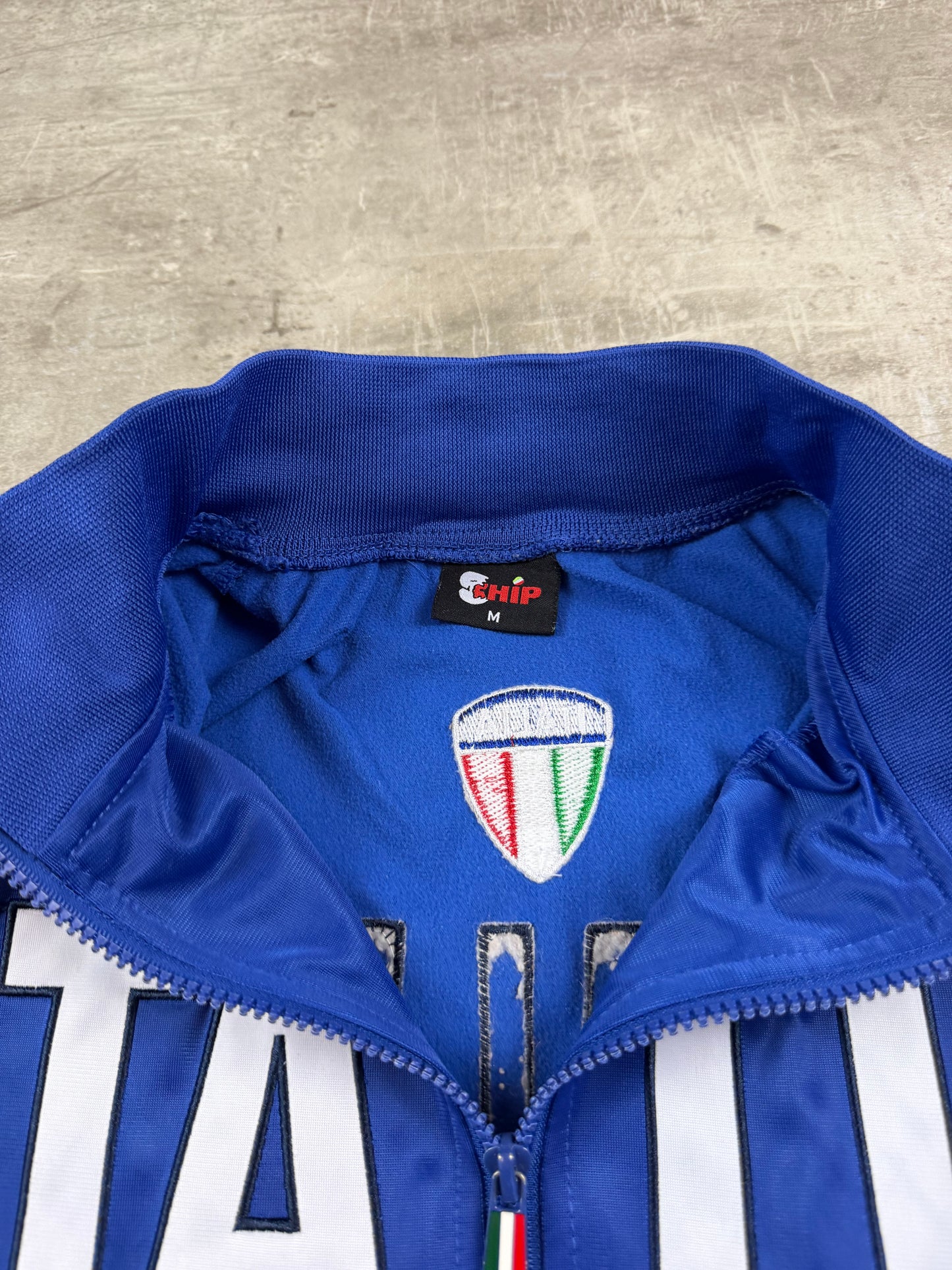 Italia National Team Zip Trackjacket - Royal Blue / Y2K Sportswear