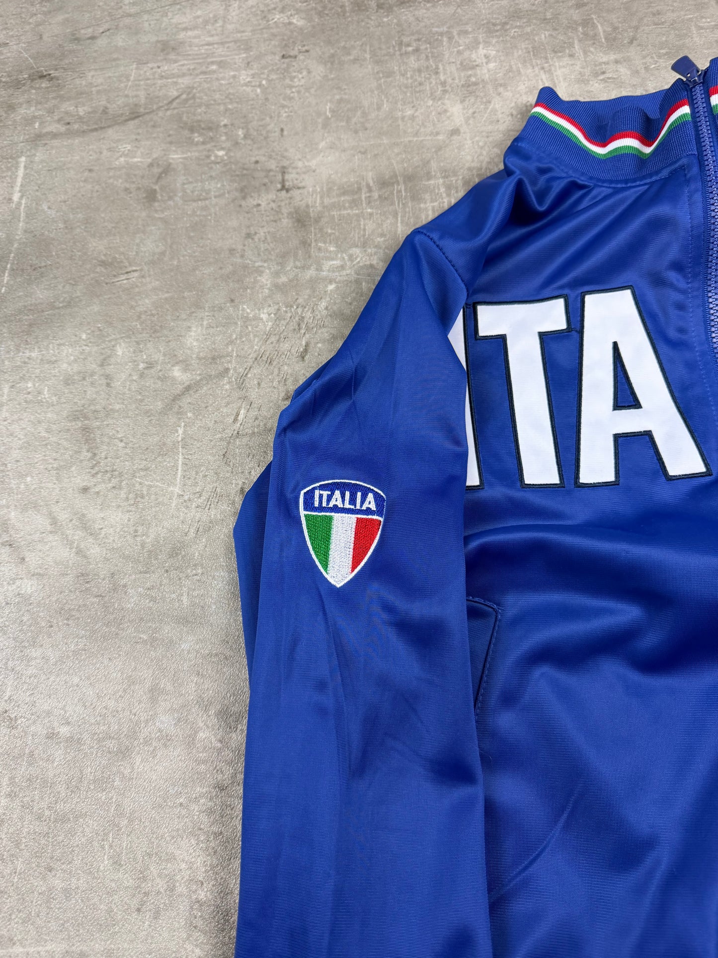 Italia National Team Zip Trackjacket - Royal Blue / Y2K Sportswear