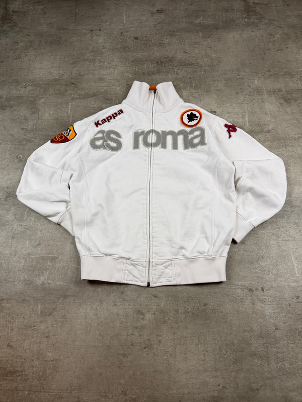 Kappa x AS Roma Archive Fleece Trackjacket - White
