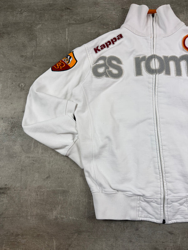 Kappa x AS Roma Archive Fleece Trackjacket - White