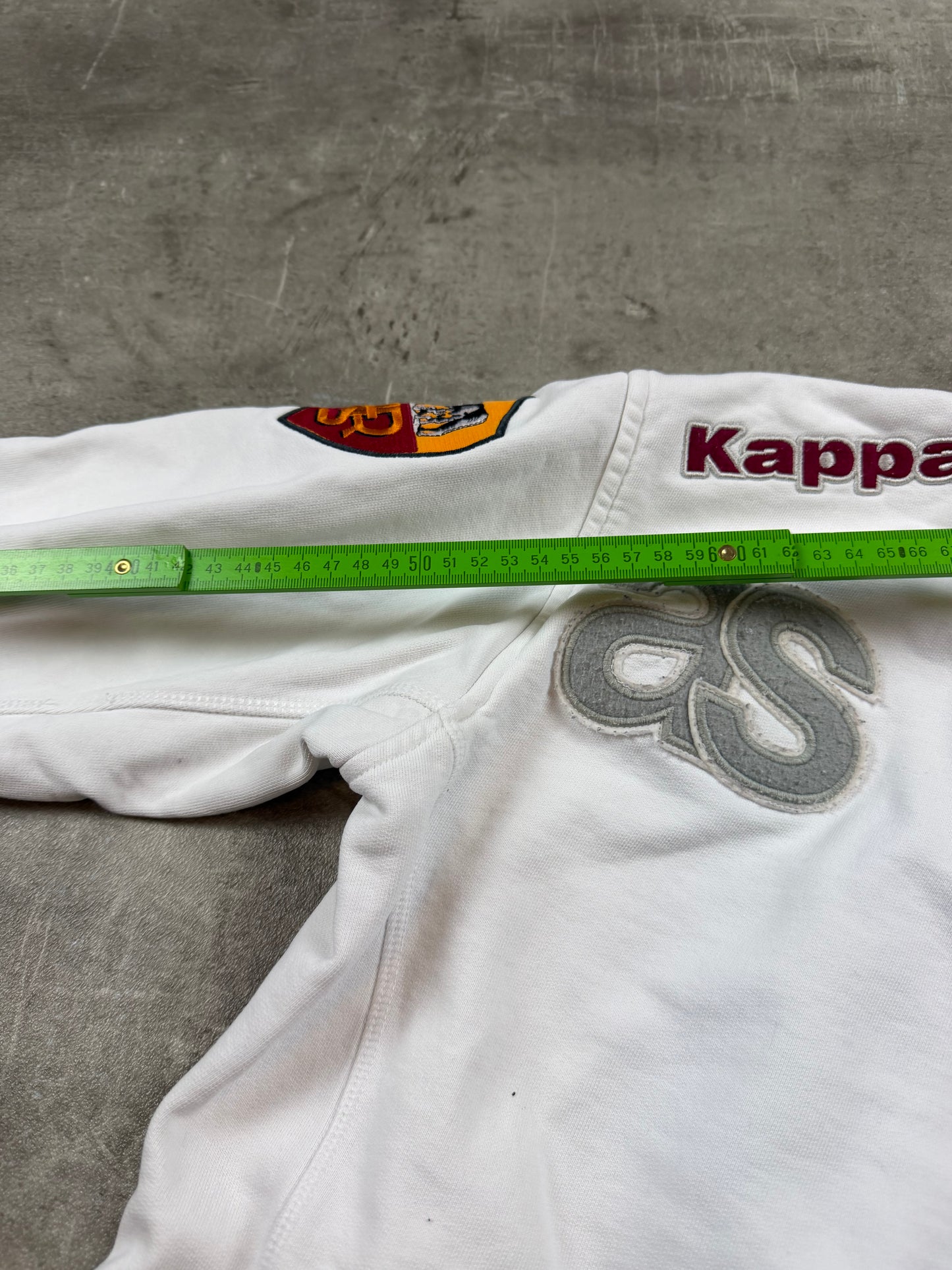 Kappa x AS Roma Archive Fleece Trackjacket - White