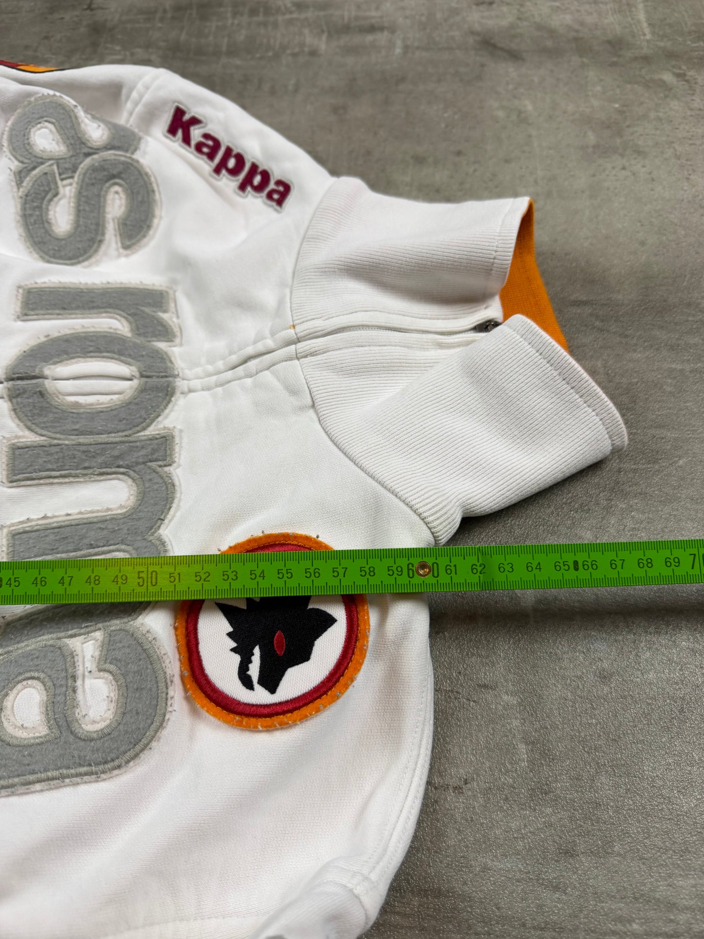 Kappa x AS Roma Archive Fleece Trackjacket - White