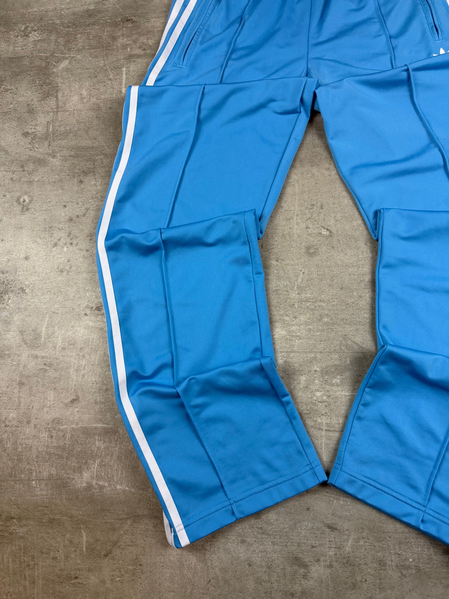 Adidas Three-Stripe Track Pants "Baby Blue" - Y2K Sportswear