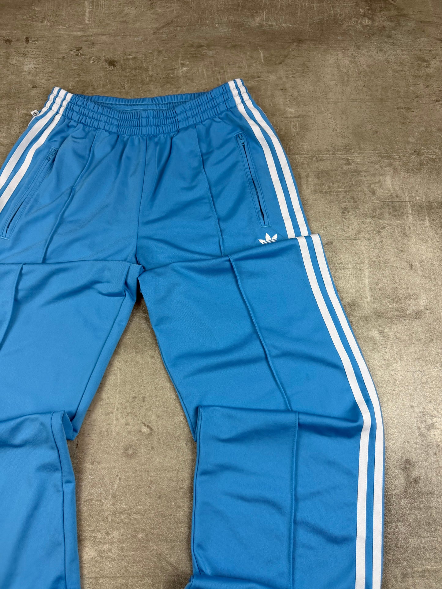 Adidas Three-Stripe Track Pants "Baby Blue" - Y2K Sportswear
