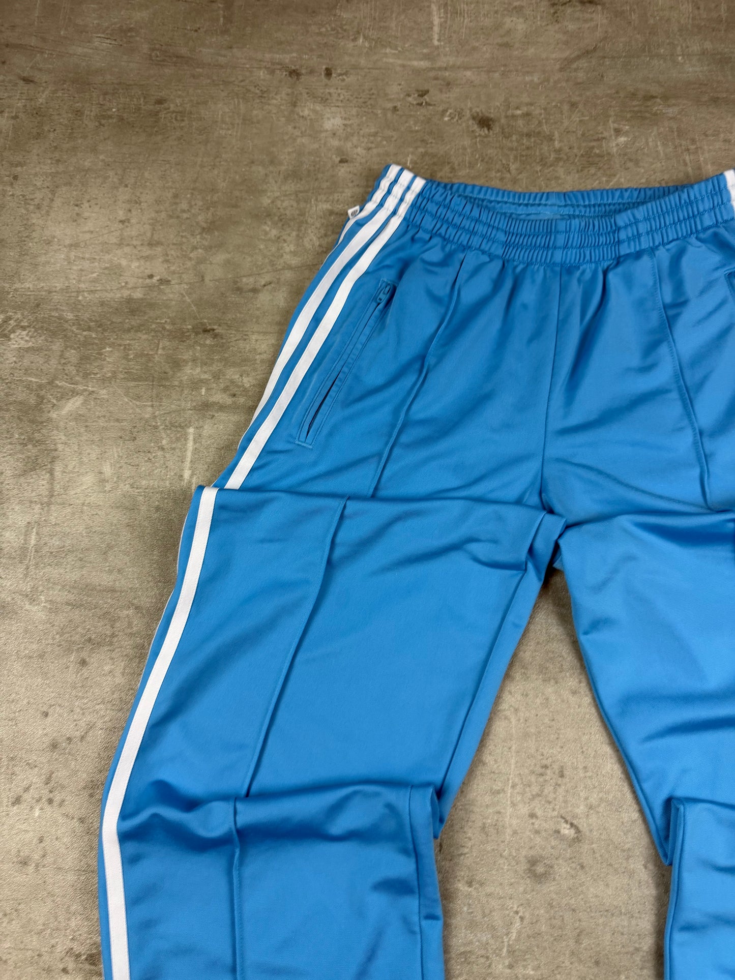 Adidas Three-Stripe Track Pants "Baby Blue" - Y2K Sportswear