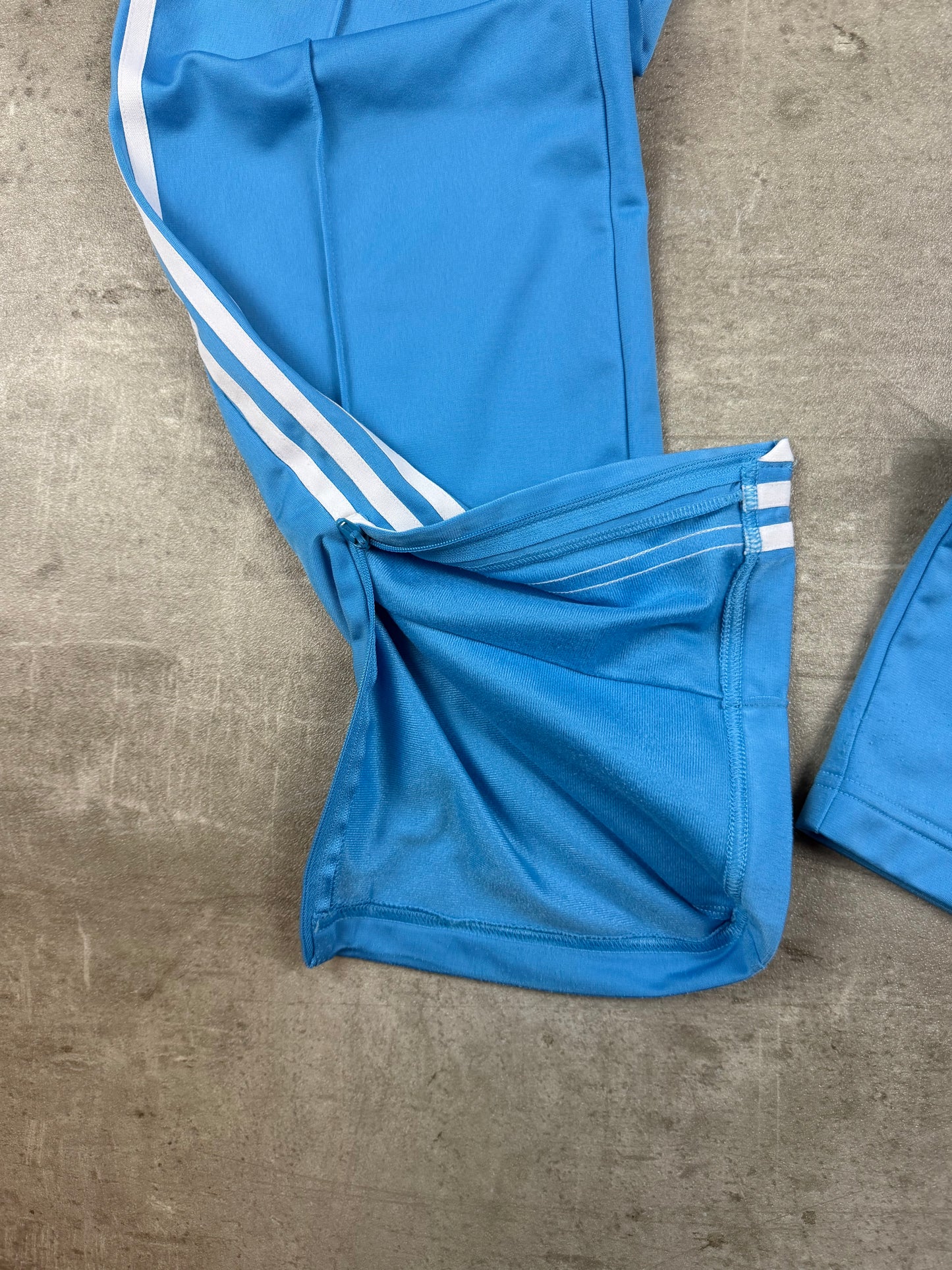 Adidas Three-Stripe Track Pants "Baby Blue" - Y2K Sportswear