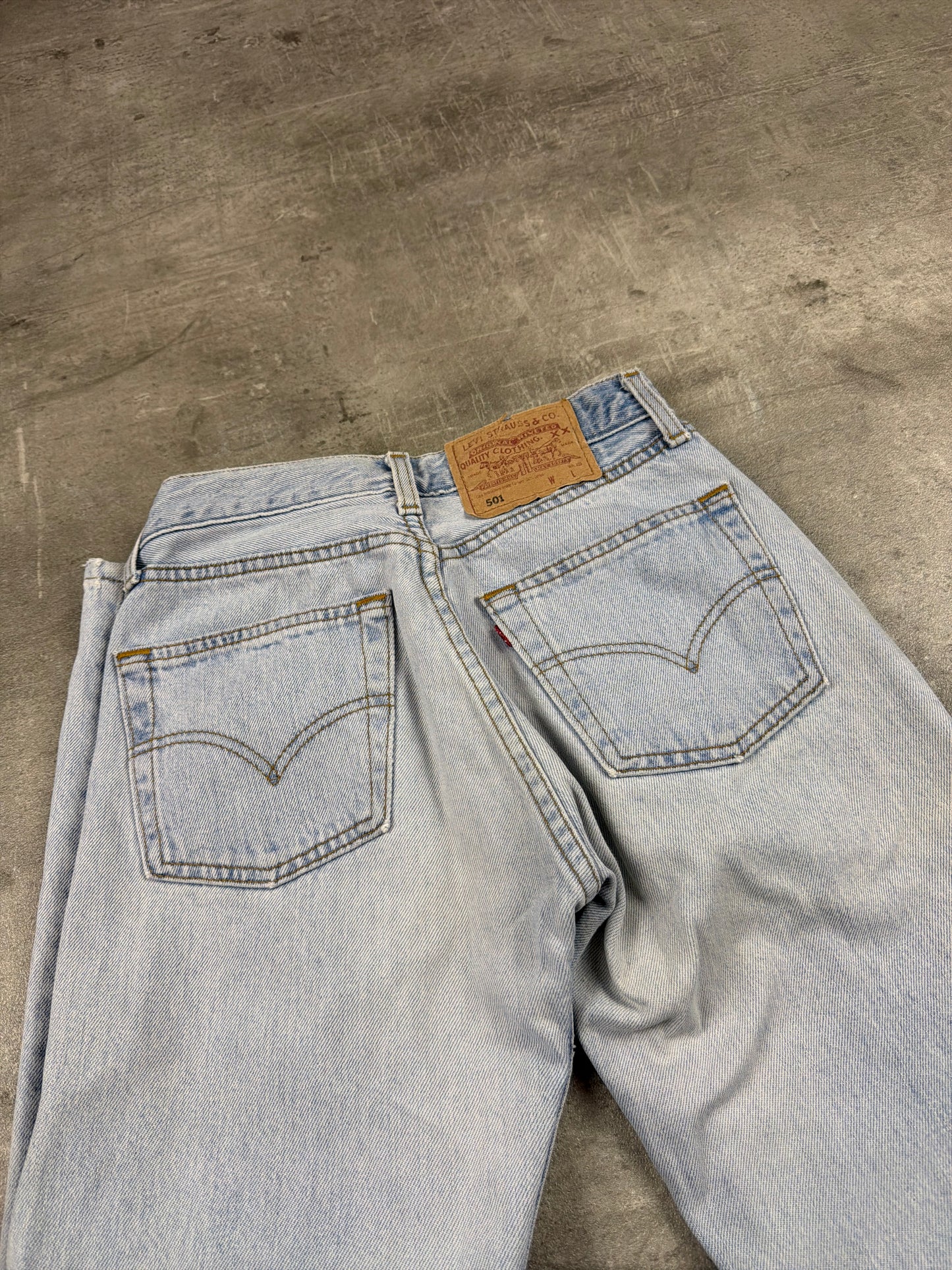 Levi's 501 Vintage Straight Leg Denim - Light Wash