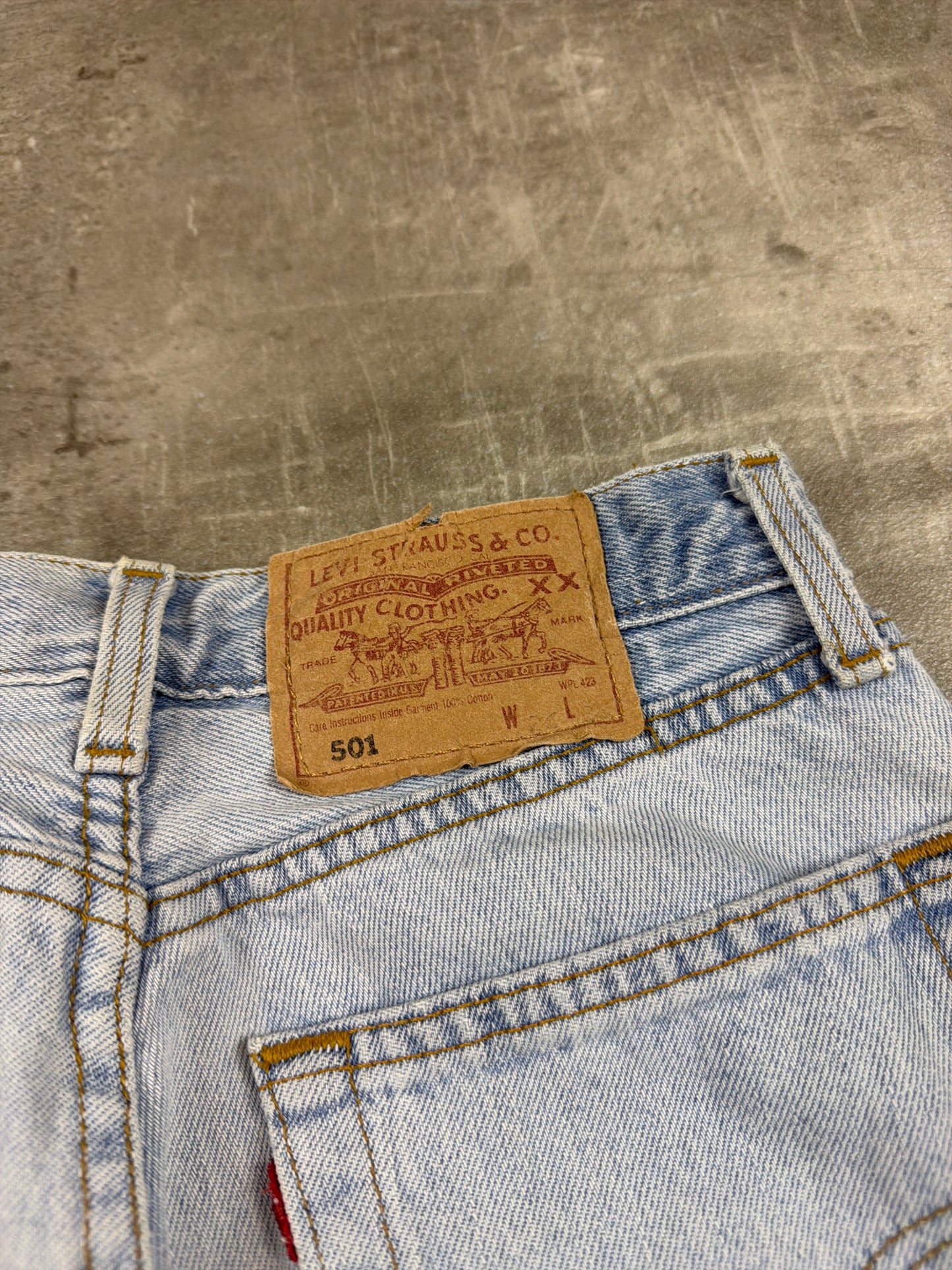 Levi's 501 Vintage Straight Leg Denim - Light Wash