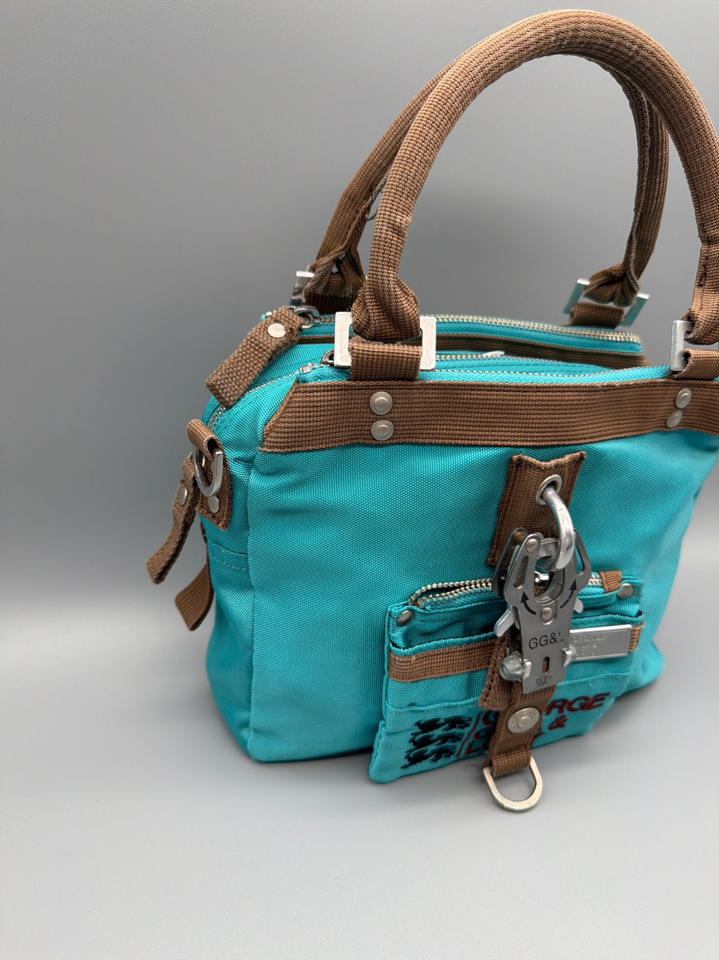 George Gina & Lucy Archive "Pre-Perfect" Handbag - Turquoise Brown